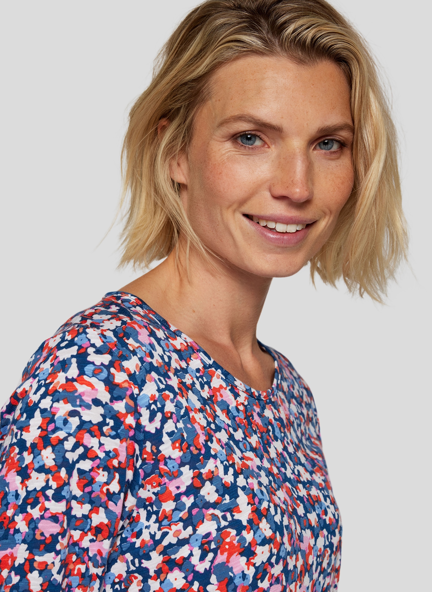 Rabe T-Shirt, mit All-Over Print