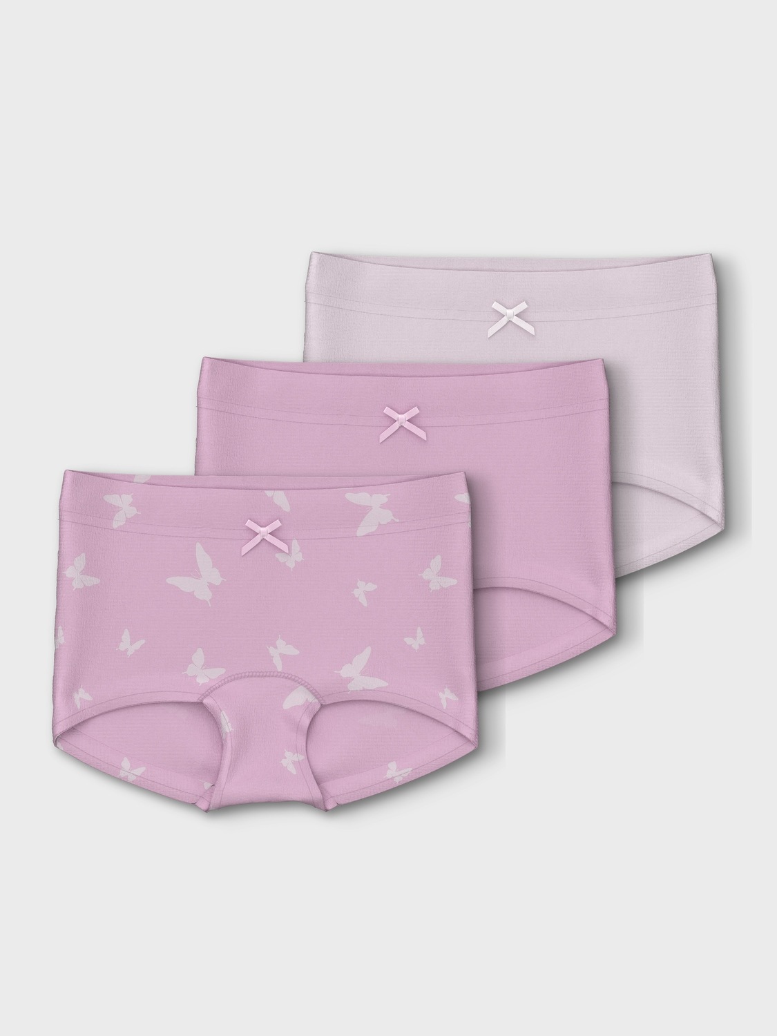 Name It Boxershorts »NMFTIGHTS 3P PINK BUTTERFLY NOOS« Set, 3 Stk.