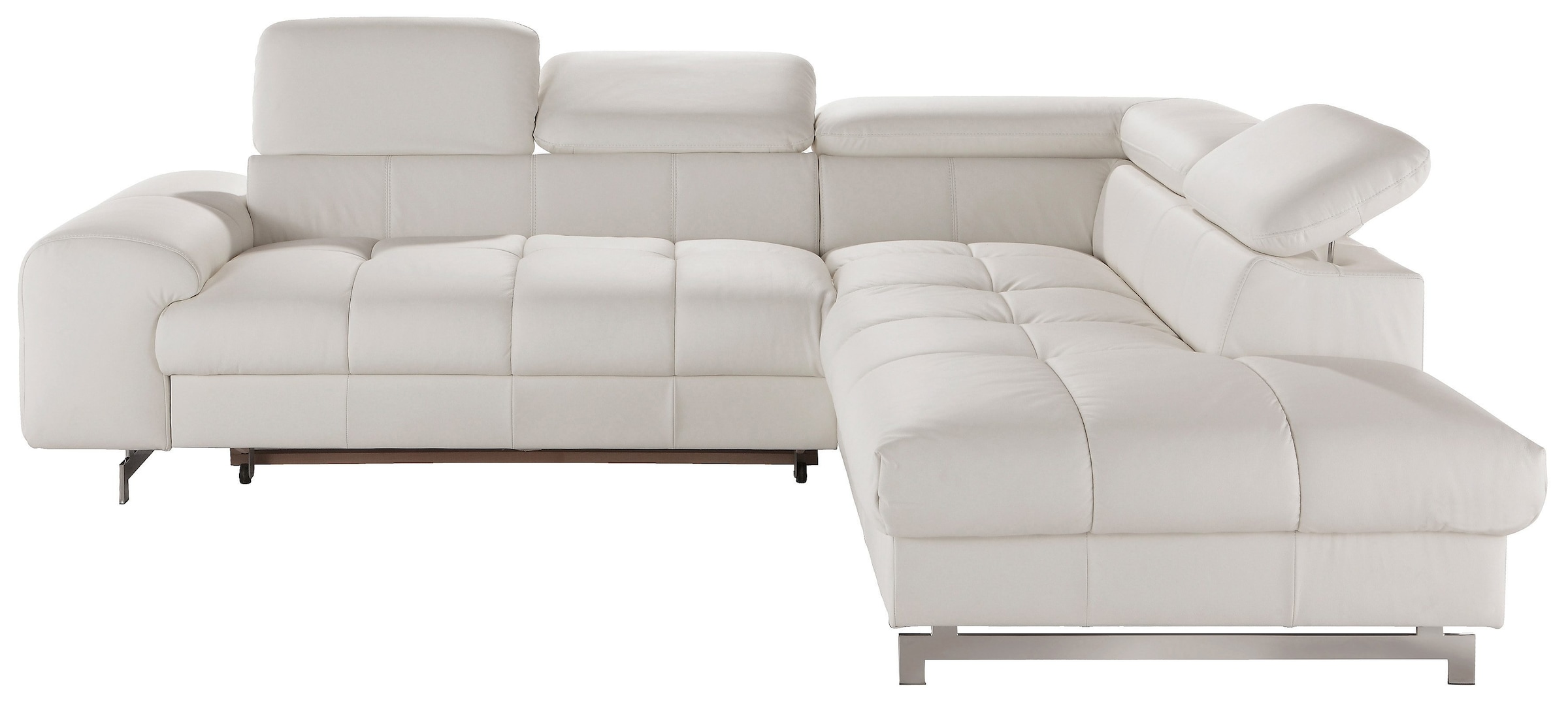 COTTA Ecksofa »Chef L-Form«, mit Kopfteilverstellung, wahlweise mit Bettfunktion