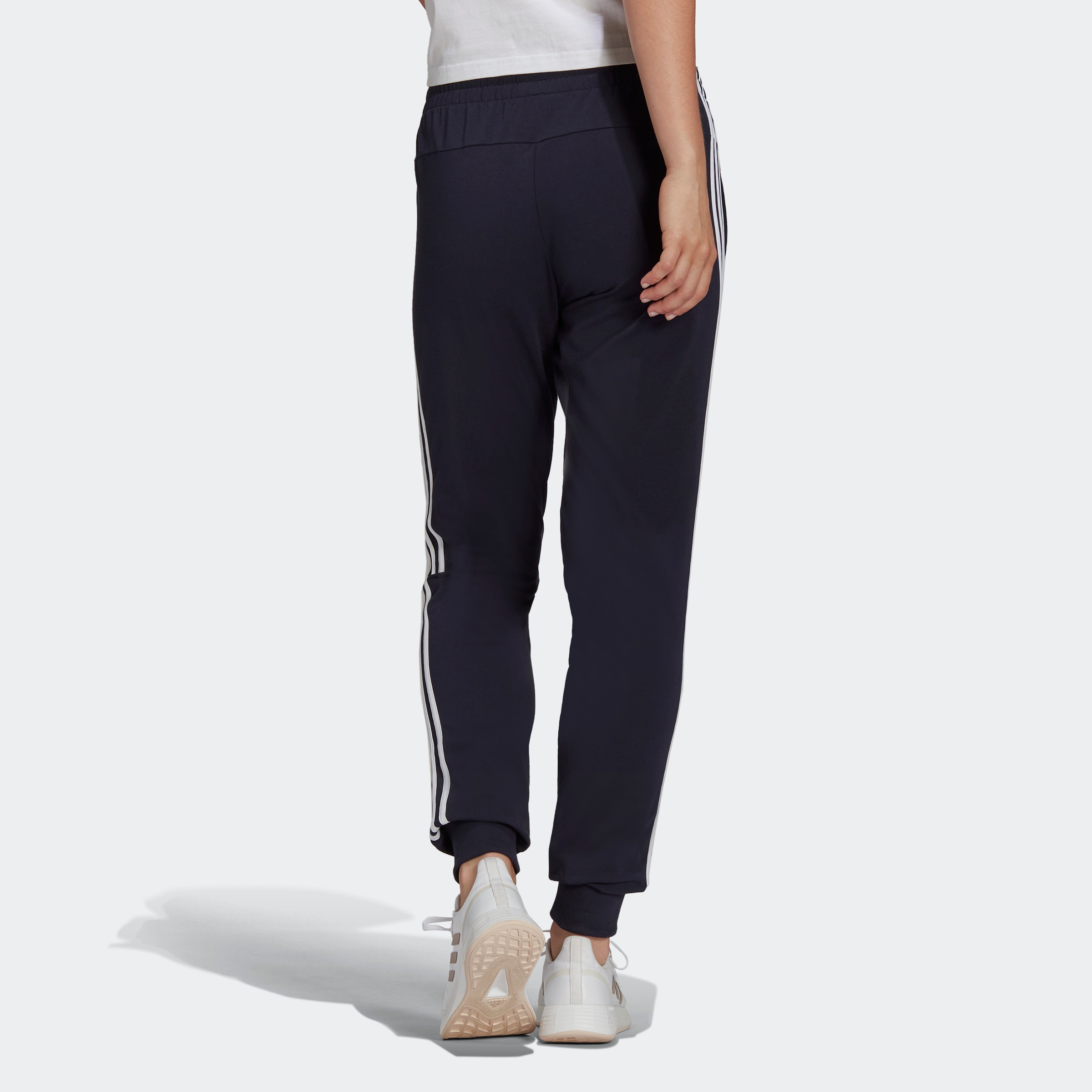 adidas Sportswear Sporthose »ESSENTIALS SINGLE JERSEY 3STREIFEN HOSE«, (1 tlg.)