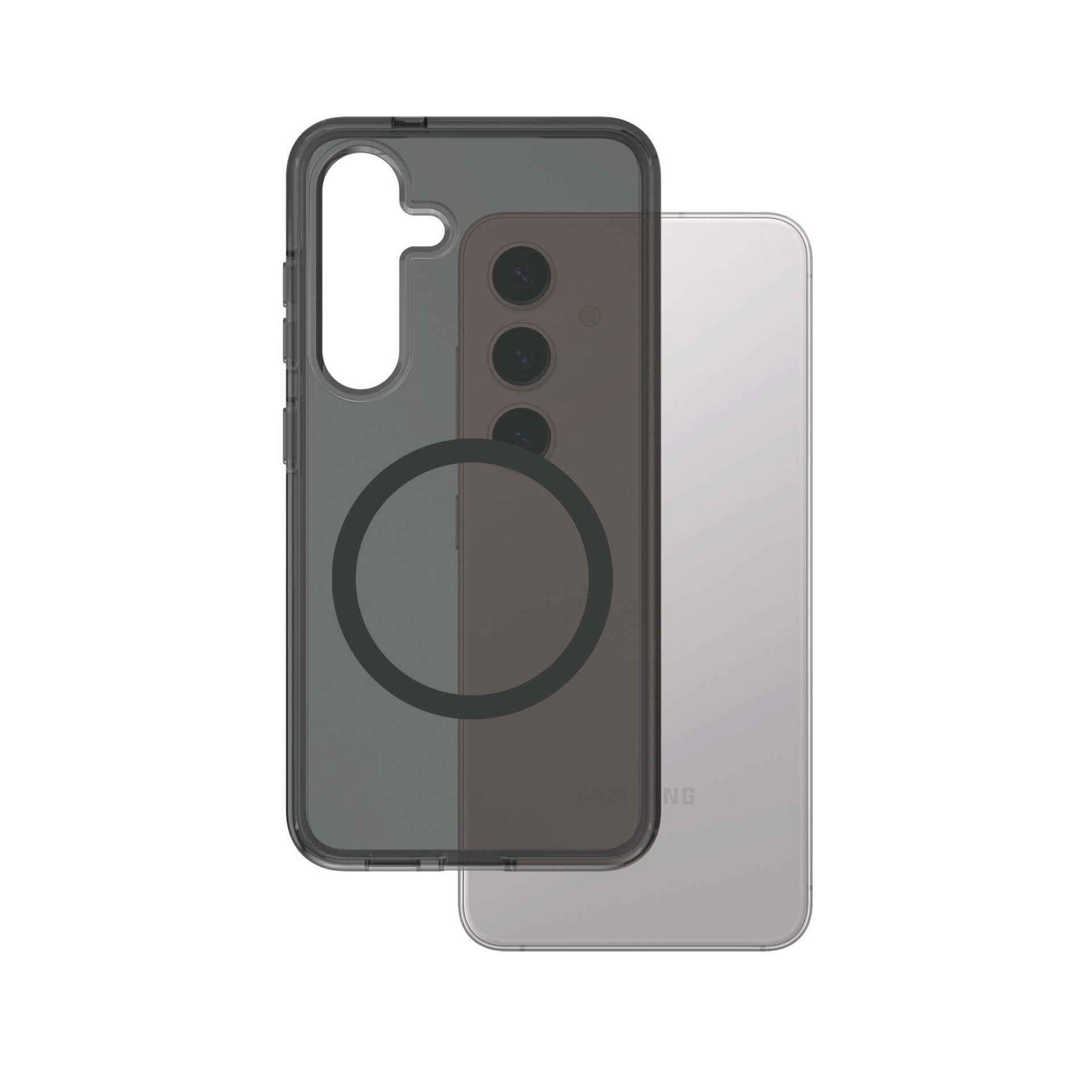CARE by PanzerGlass Handyhülle »Magnetic QI Compatible Smokey Case für Samsung Galaxy S25«, Backcover, Schutzhülle, Handyschutzhülle, Case, Schutzcase, stossfest