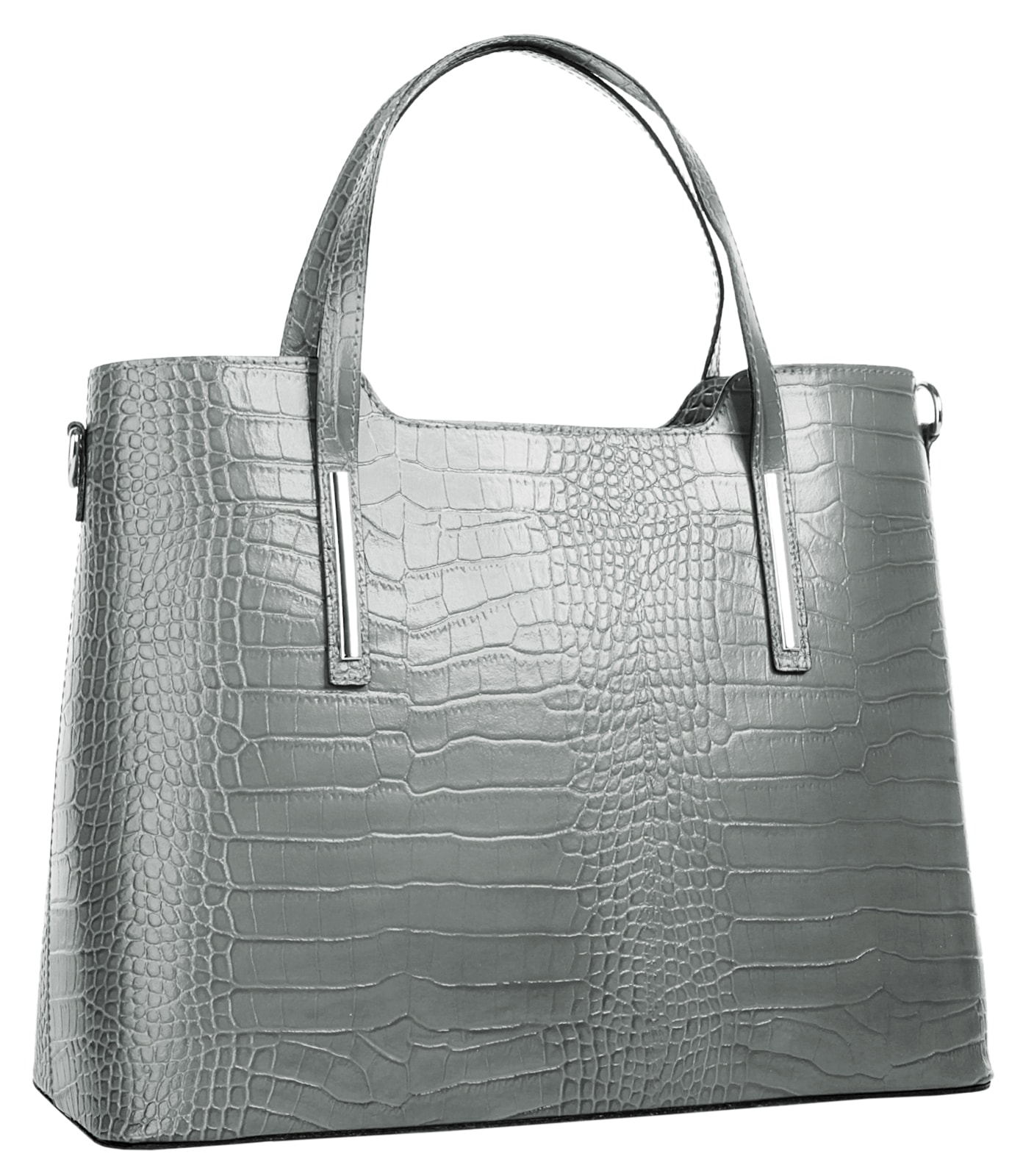 Cluty Henkeltasche, echt Leder, Made in Italy