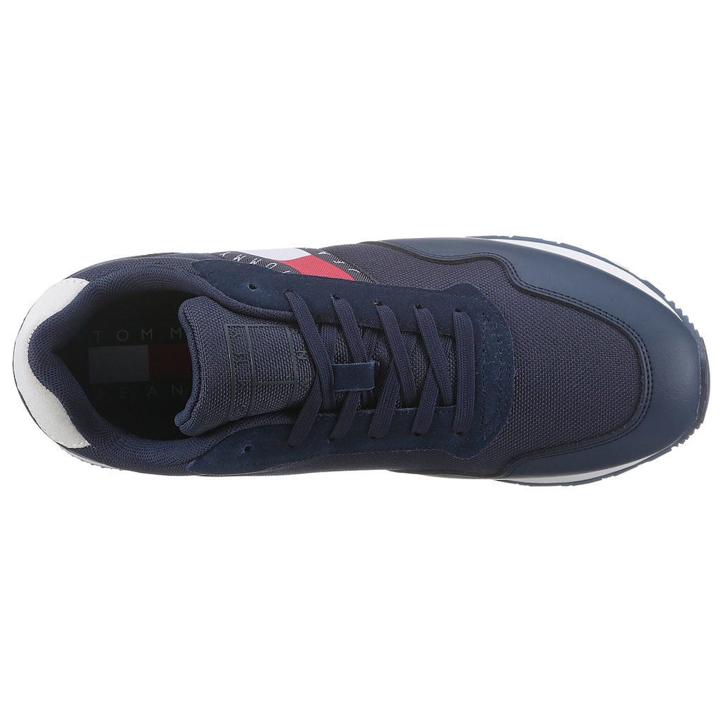 Tommy Jeans Sneaker »RETRO LEATHER TJM ESS«, mit grosser Logoverzierung, Freizeitschuh, Halbschuh, Schnürschuh