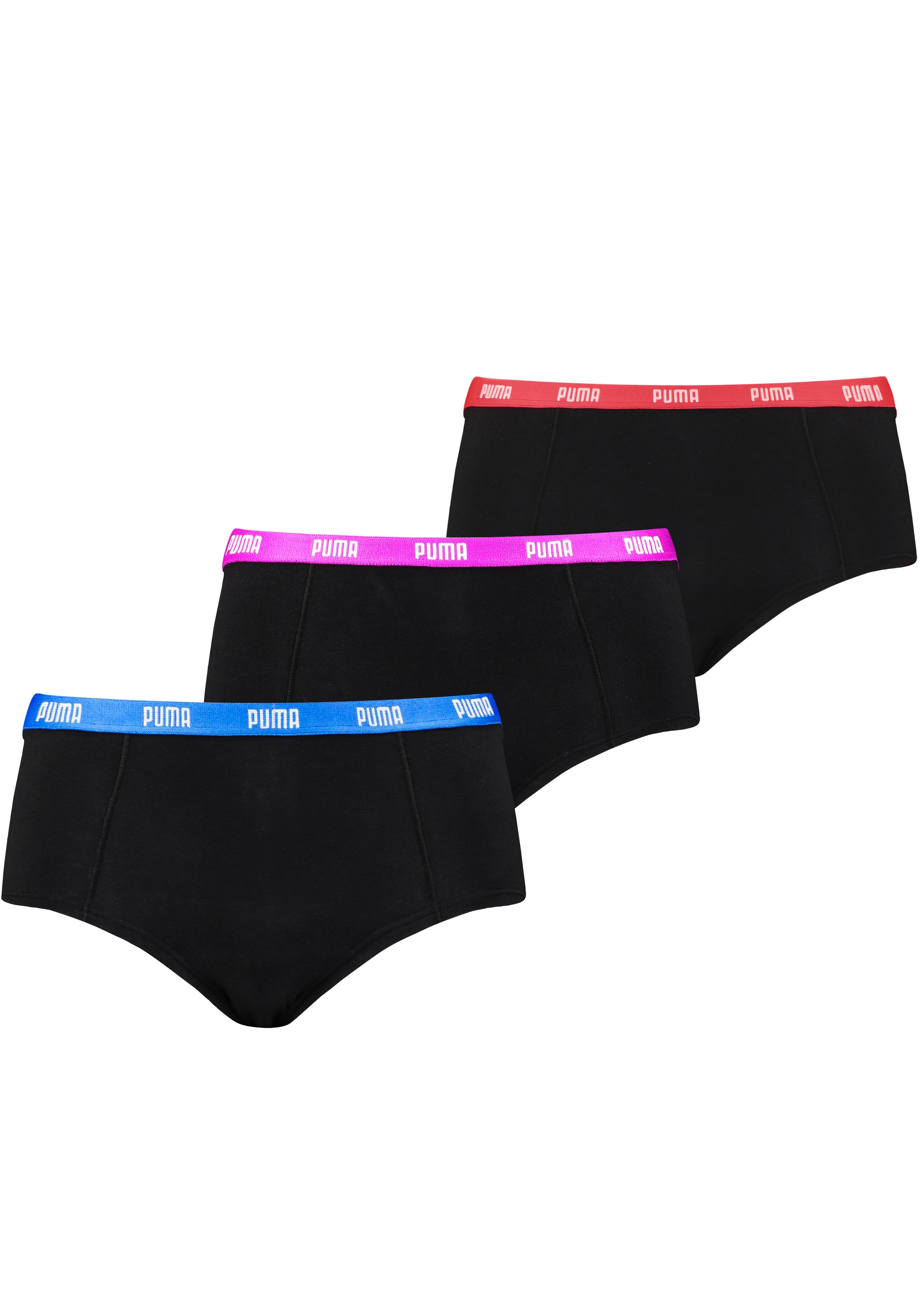 PUMA Minislip 3er-Pack, mit Logo-Webbund