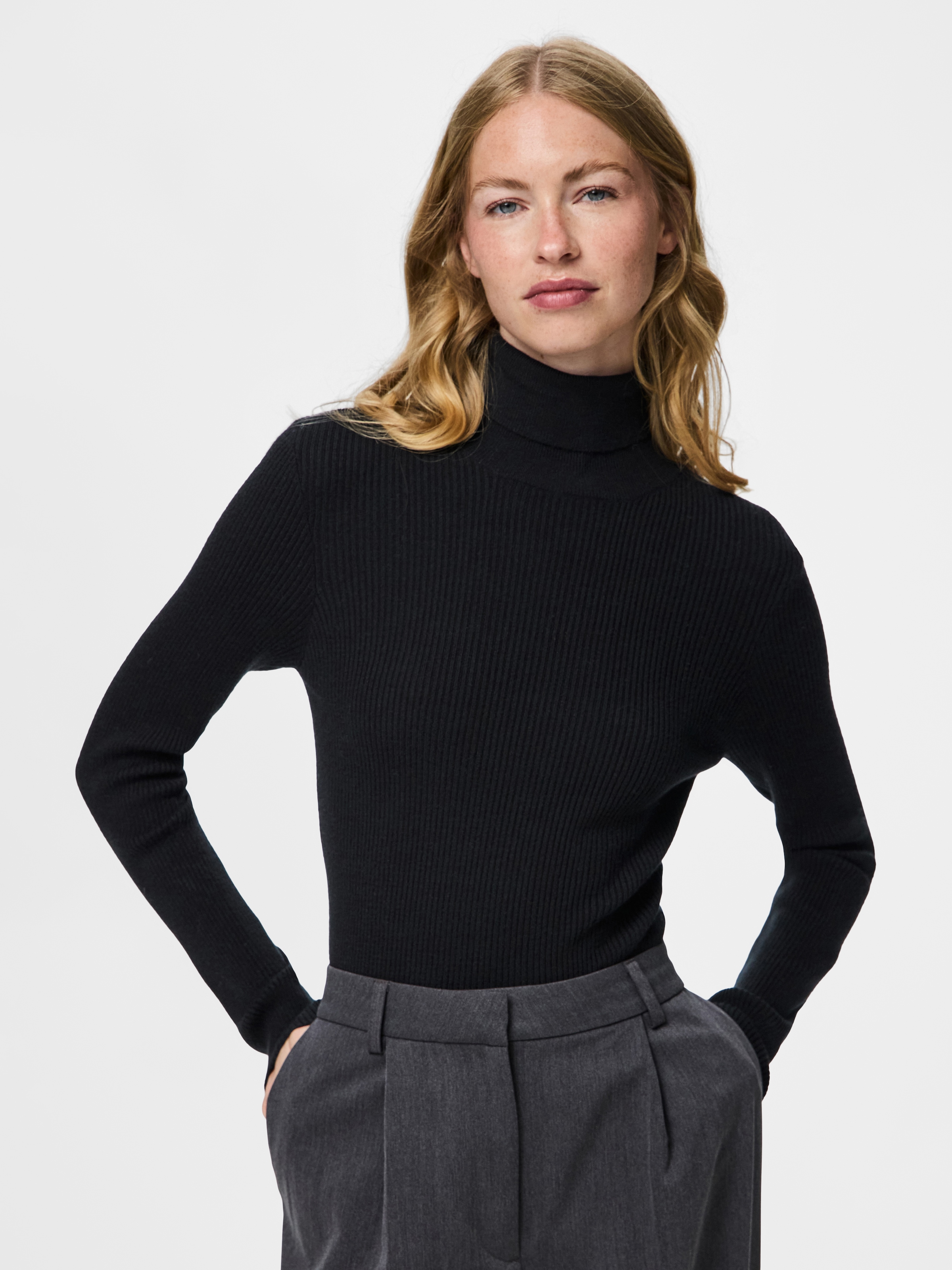 pieces Rollkragenpullover "PCMIRA LS ROLLNECK KNIT NOOS BC"