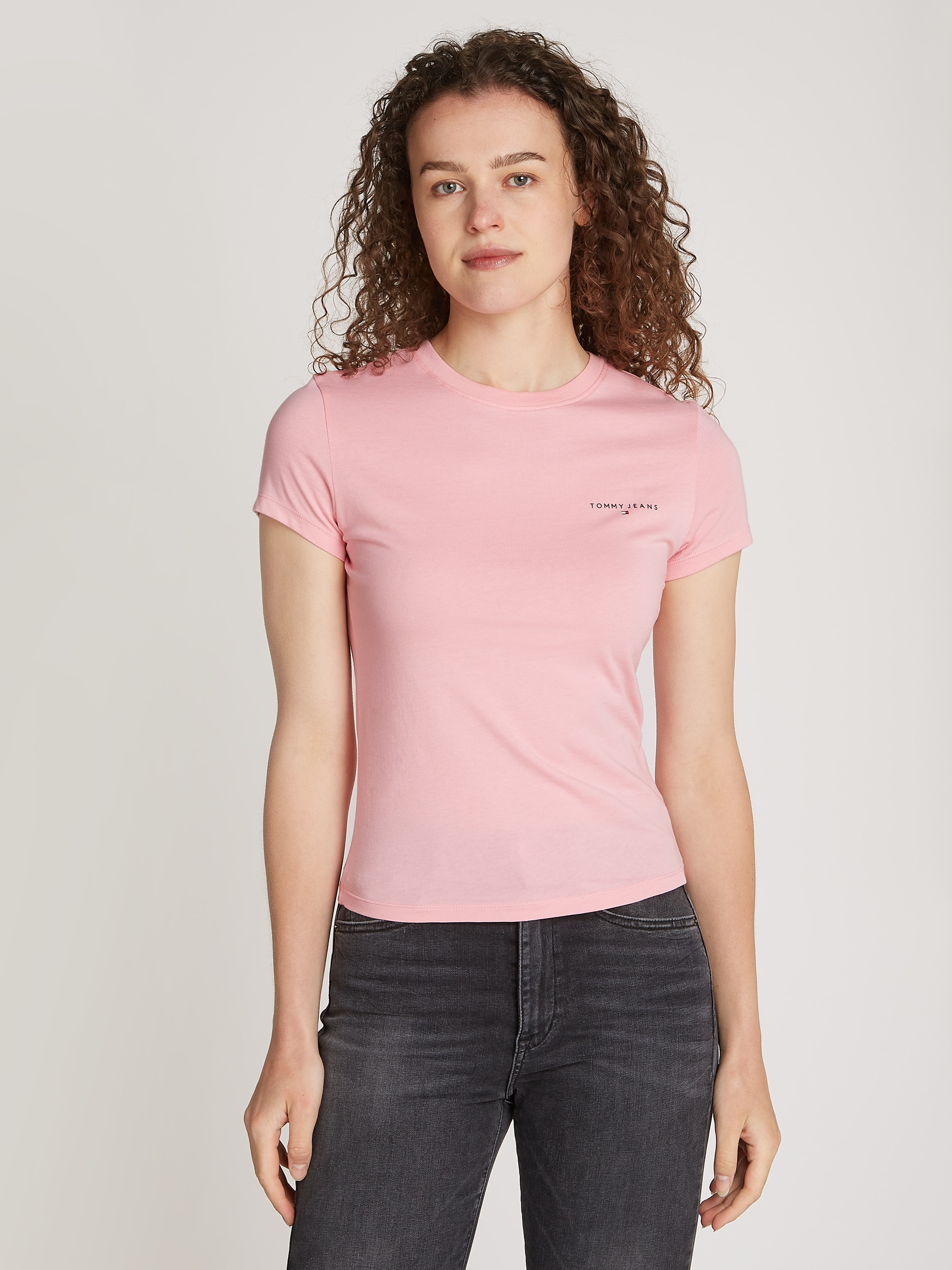 Tommy Jeans T-Shirt »TJW SLIM LINEAR TEE«, mit Logoschriftzug