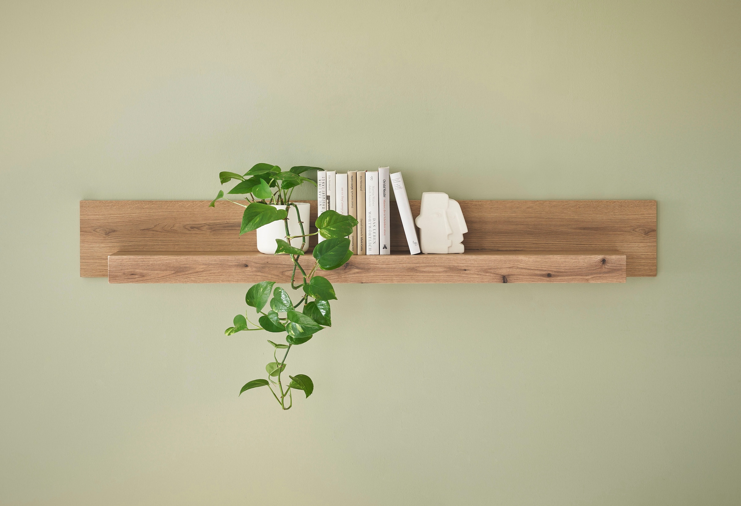 INOSIGN Wandboard »Cantara, modernes Wandregal, Hängeregal mit Ablagefach«, vielseitig einsetzbar, in Eiche Evoke oder weiss erhältlich