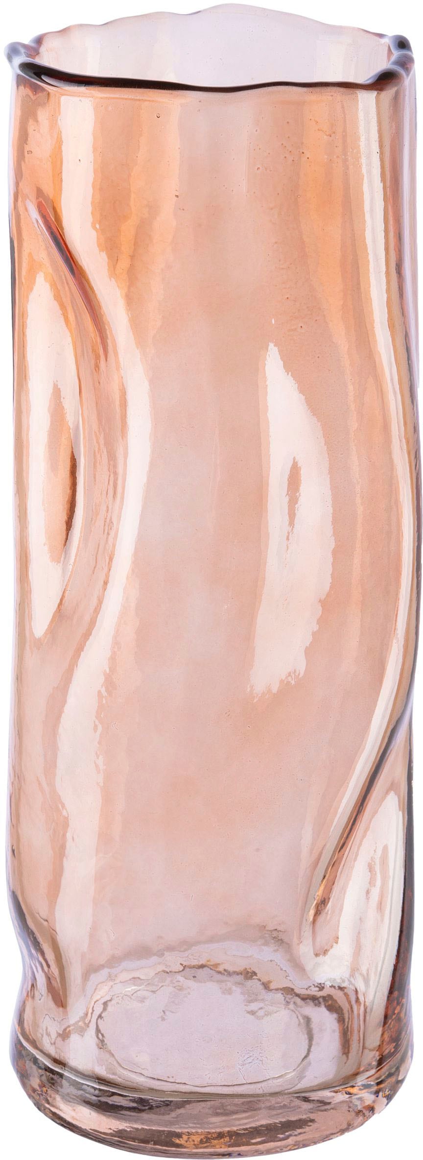 Leonique Tischvase »Blumenvase Caline«, (1 St.), Vase aus Glas, im Crunch- Design, Höhe ca. 26 cm online shoppen | Jelmoli-Versand