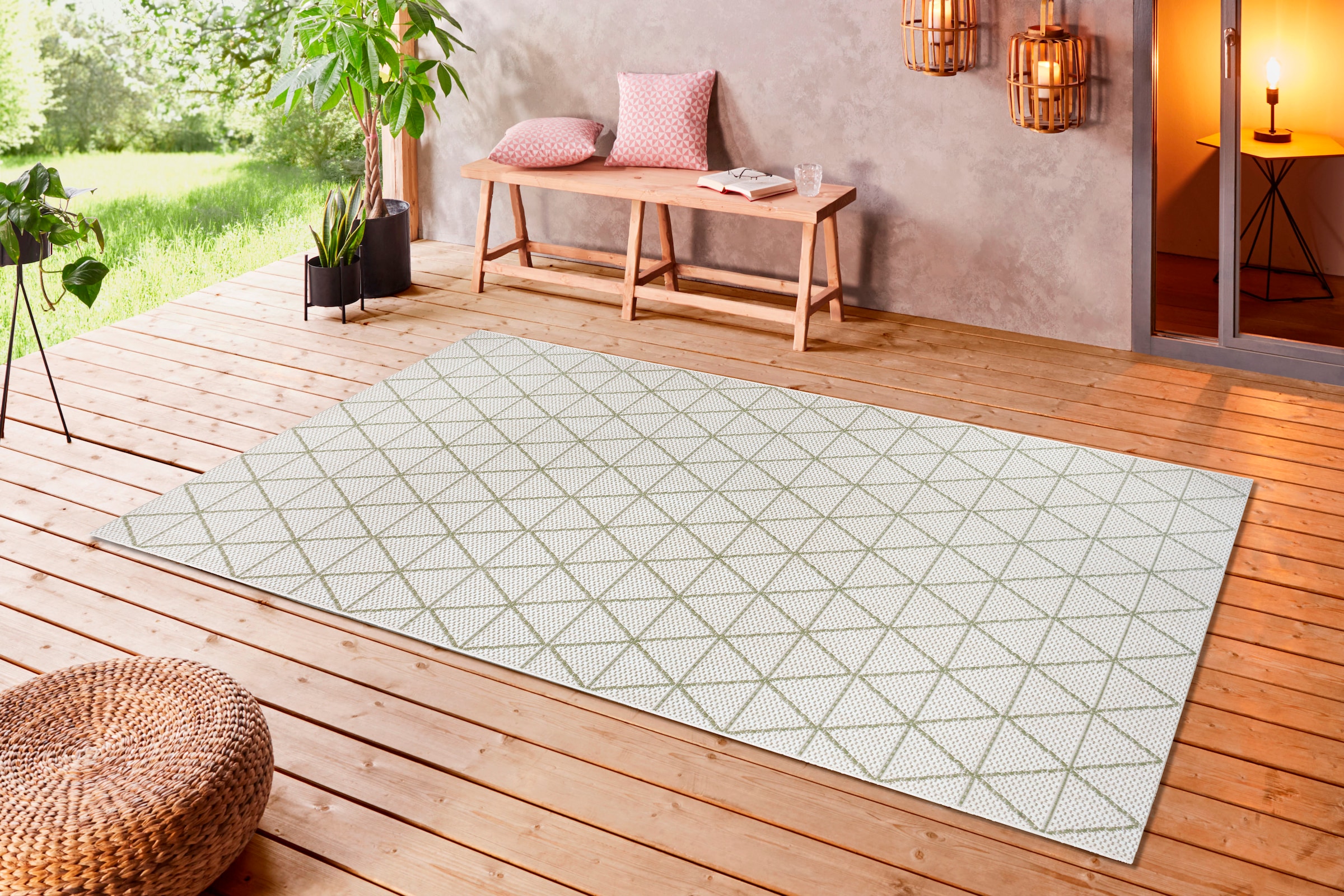 my home Teppich Strapazierfähig shoppen online und Jelmoli-Versand Design, | rechteckig, »Layne«, pflegeleicht Geometrisches