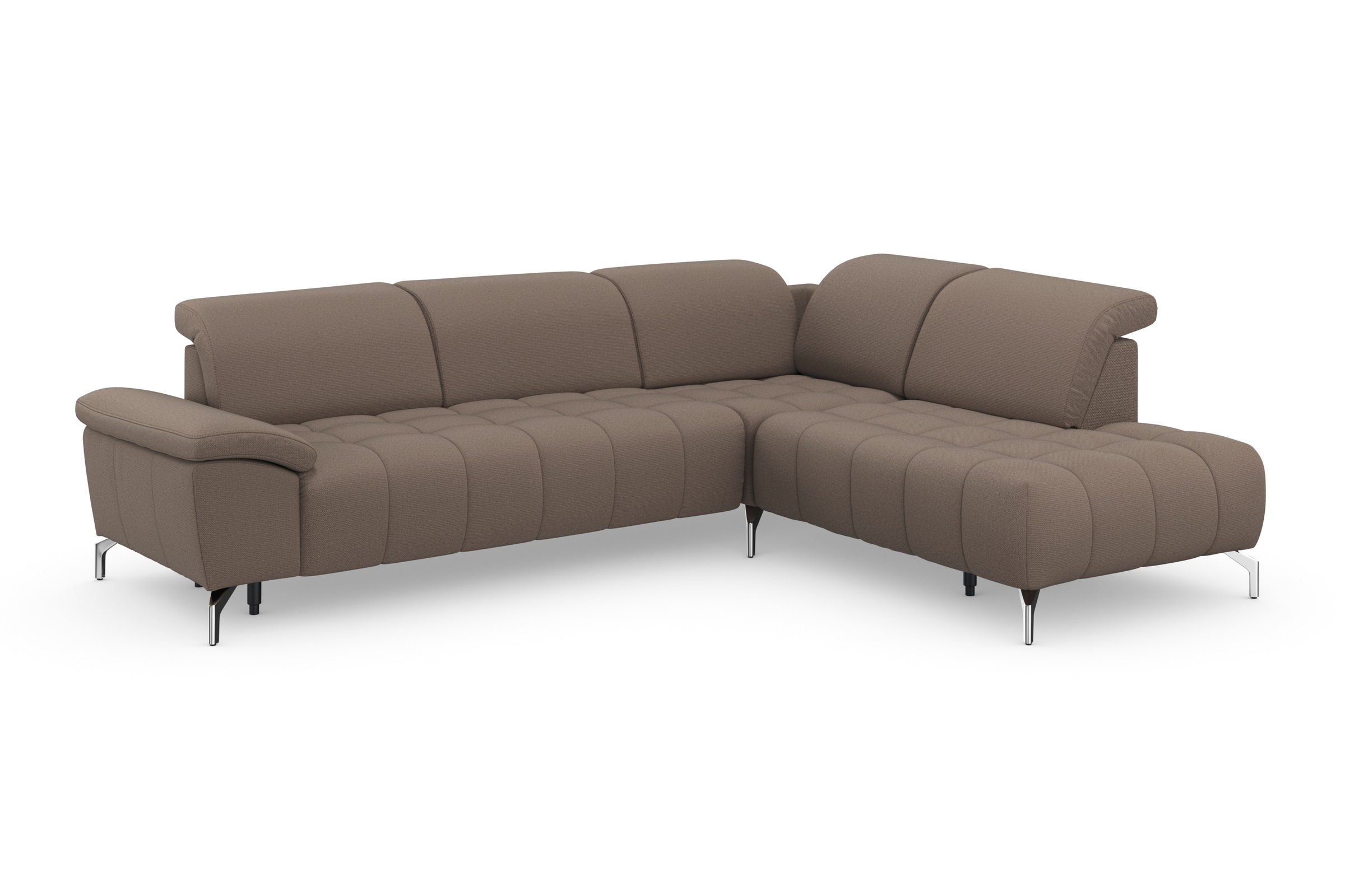 sit&more Ecksofa »Cool L-Form«, wahlweise mit Kopfteilverstellung und Vorziehsitz, motorisch