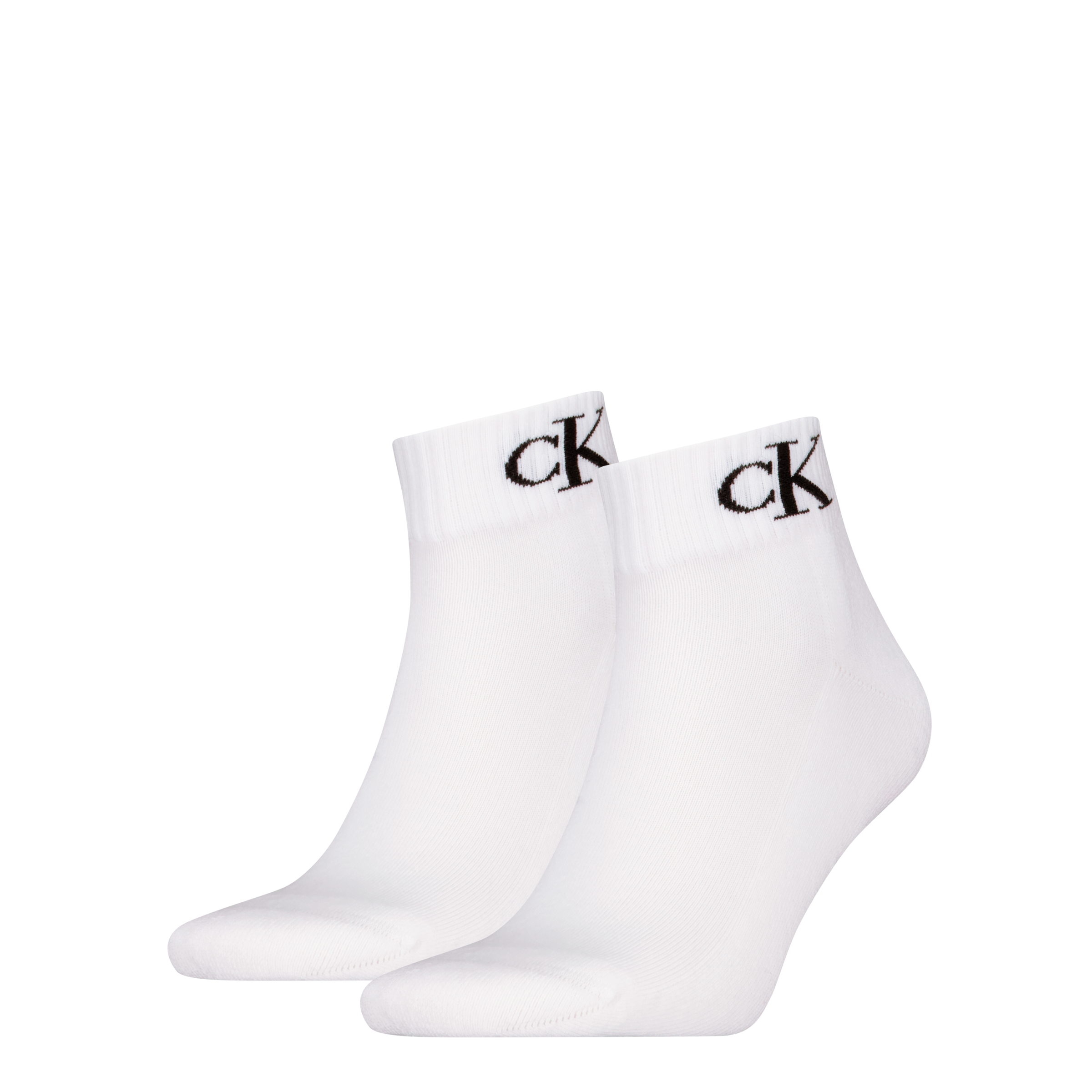 Calvin Klein Jeans Kurzsocken »CKJ MEN QUARTER MONOGRAM« 2 Paar, 2 Stk. tlg. mit dezenter Logostickerei, komfortable Frotteesohle