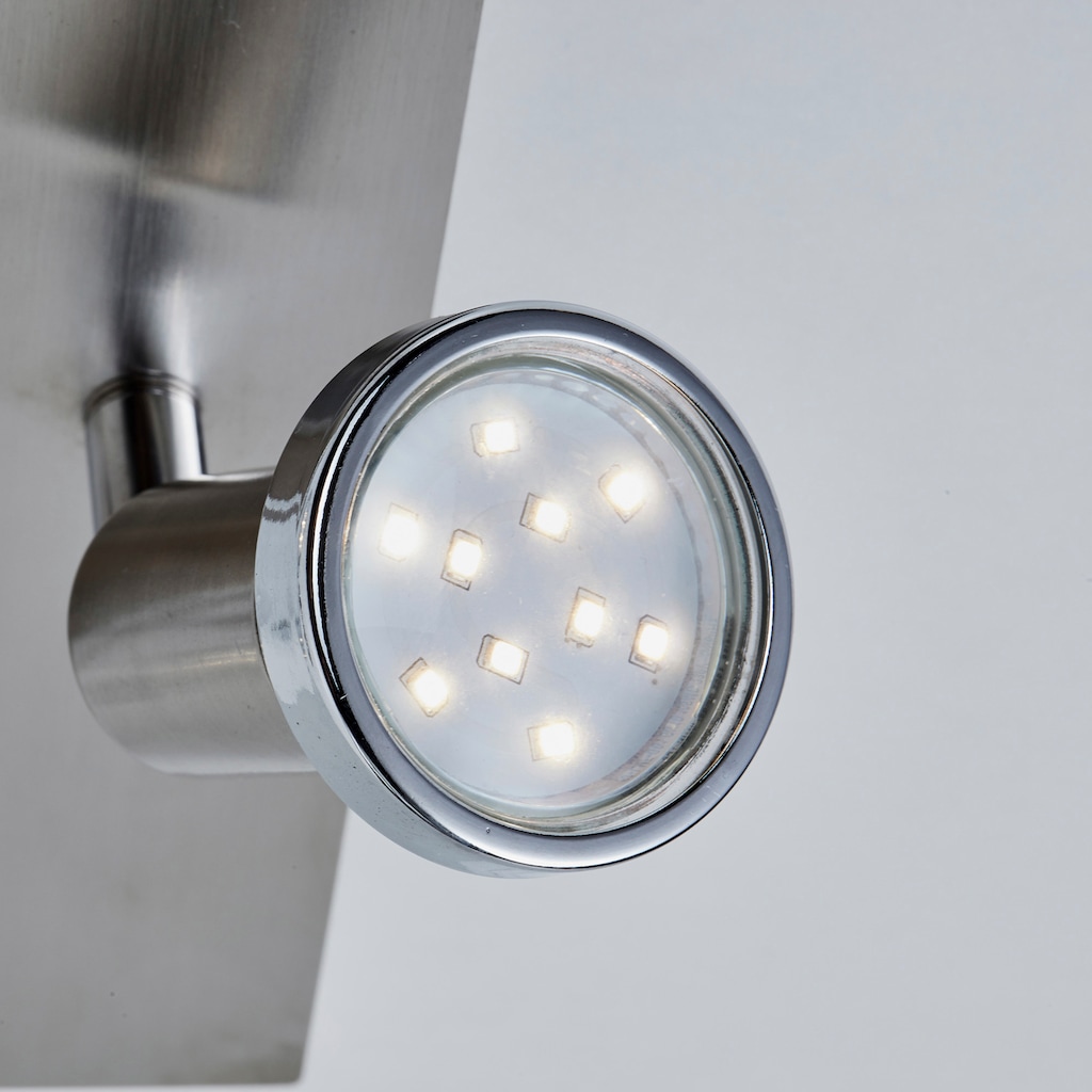 B.K.Licht LED Deckenleuchte, . inkl. 4 x LED / GU10  Leuchtmittel,3 Watt, 250lm, ,3.000K, nicht dimmbar