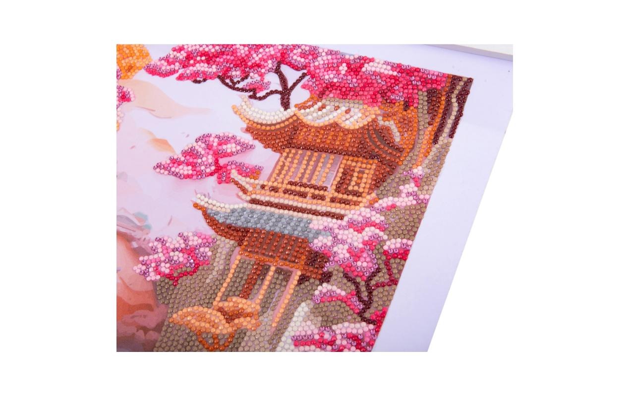 Kreativset »CRAFT Buddy Crystal Art Scroll Cherry Blossom Bliss«, (7 tlg.)