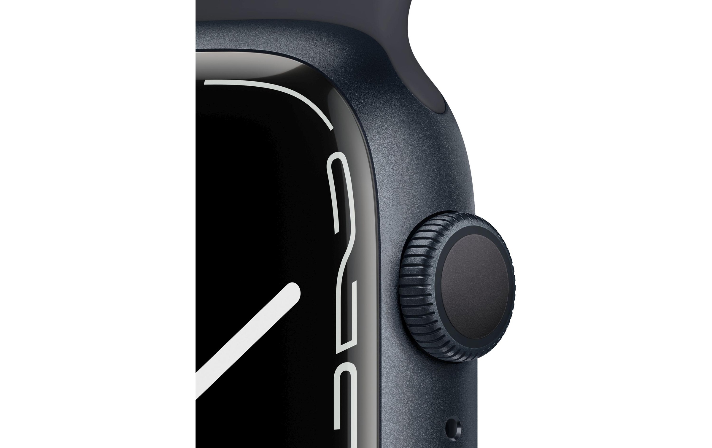 Apple Smartwatch »Serie 7, GPS, 45 mm Aluminiumgehäuse mit Sportarmband«, Watch OS, MKN53FD/A
