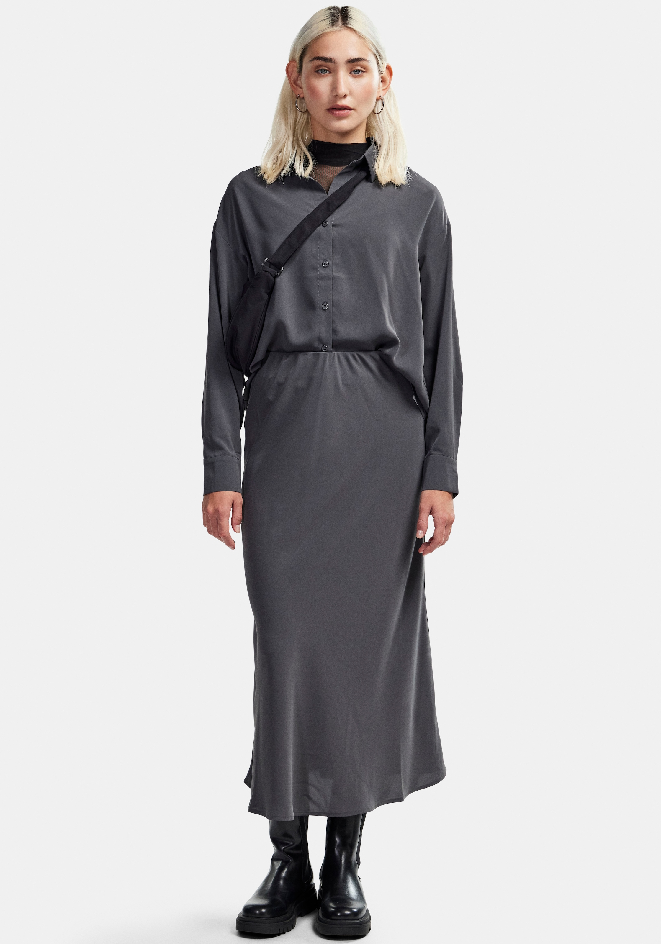 pieces Midirock »PCFRANAN HW MIDI SKIRT NOOS BC«