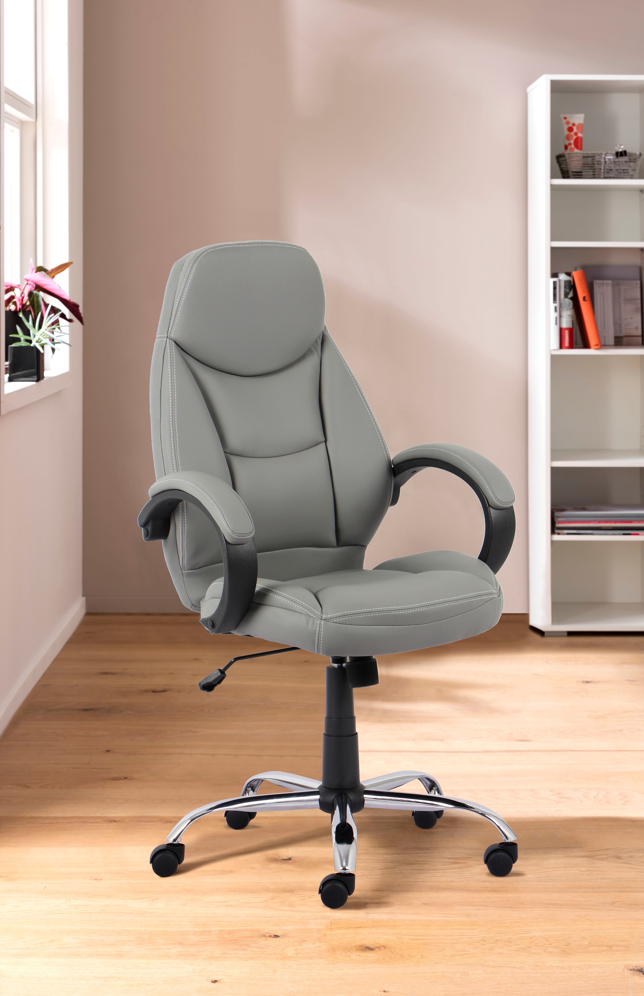 OTTO home Chefsessel "Veronika, Bürostuhl," () komfortabel gepolstert, Kunstleder