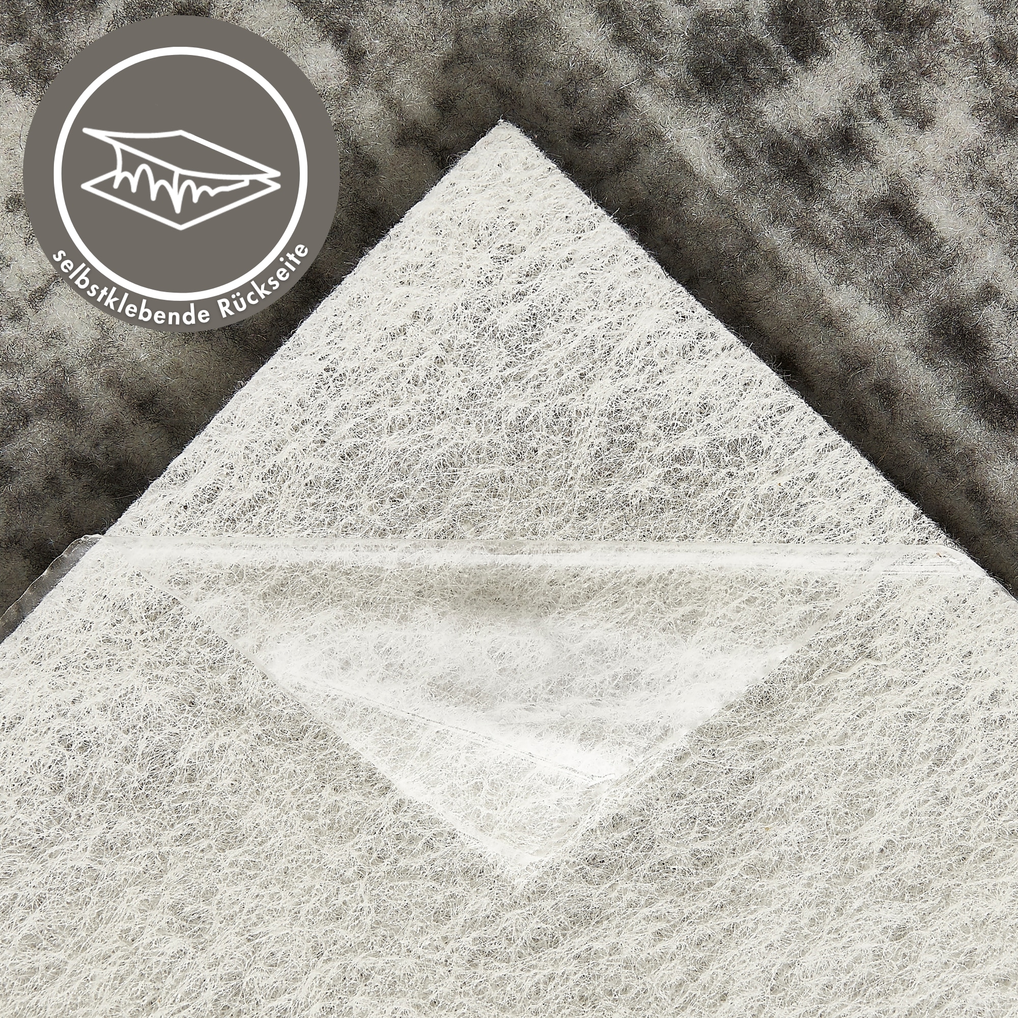 Andiamo Teppichfliese »Paris Nadelfilz«, quadratisch, 4 mm Höhe, 40x40 cm, selbstklebend, robust & strapazierfähig, 25 Stück (4 qm)