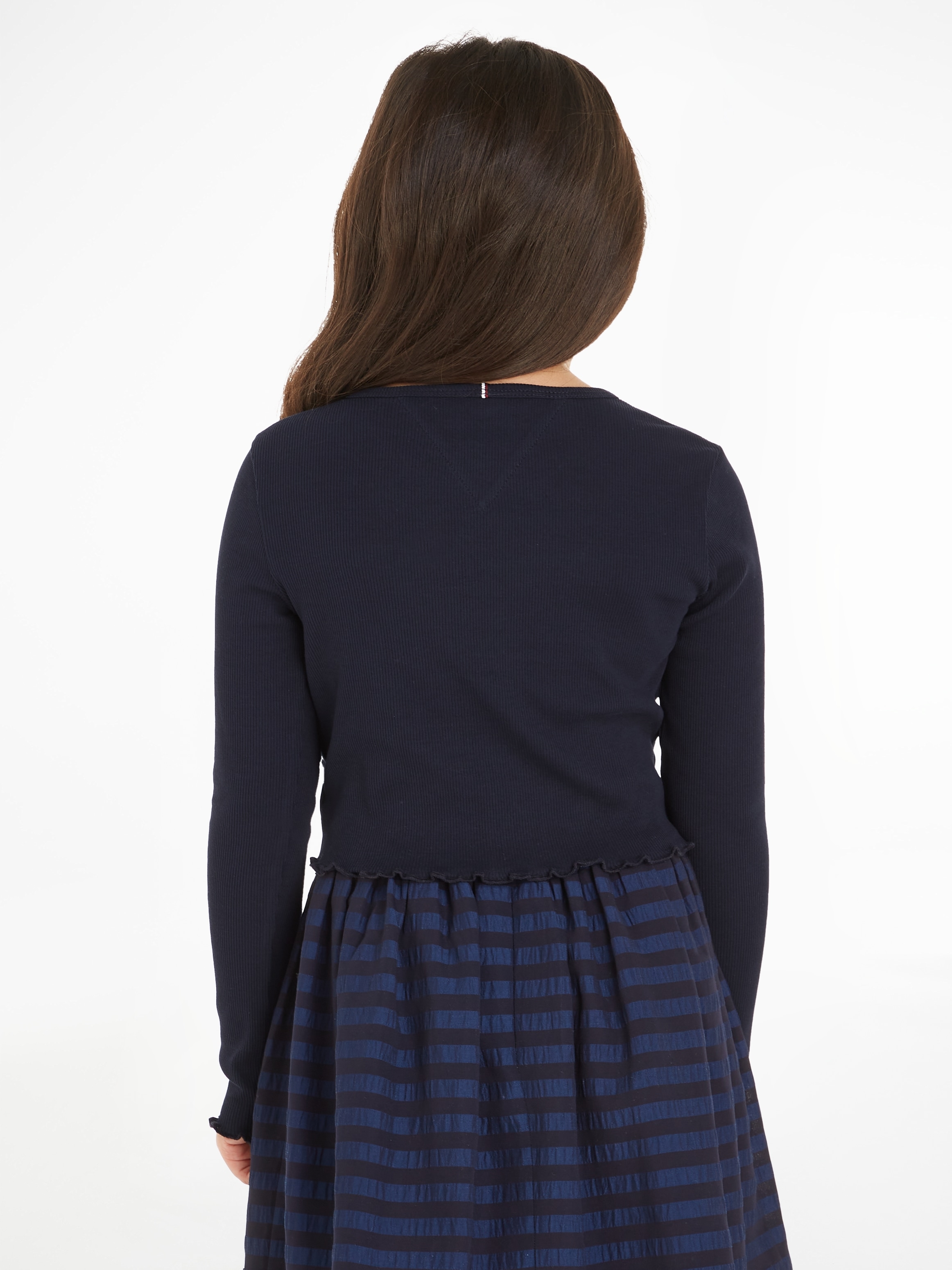 Tommy Hilfiger Langarmshirt »ESSENTIAL RIB TOP L/S«, mit Babylock Saum