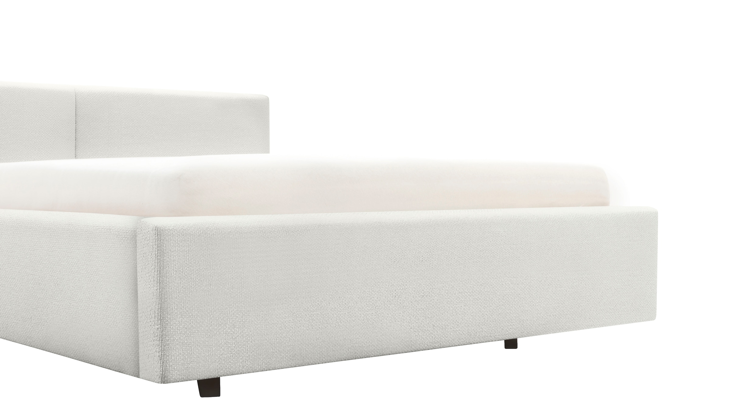 meise.möbel Polsterbett »Cube wahlweise mit Matratze und Bettkasten«, extra flaches Kopfteil, erhältlich in den Breiten 140cm, 160cm & 180cm