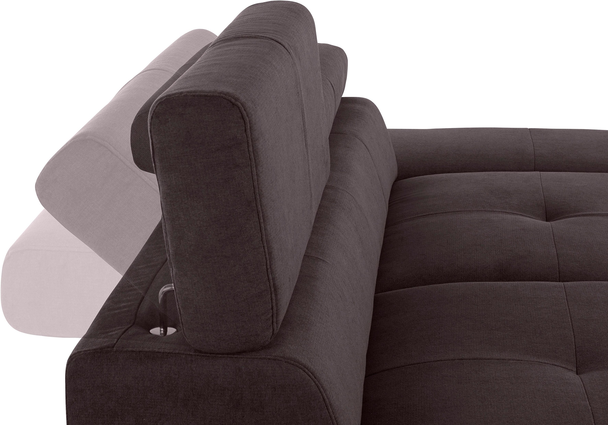 COTTA 3-Sitzer »Enterprise«, Big-Sofa, mit Armteilverstellung & Kopfteilverstellung