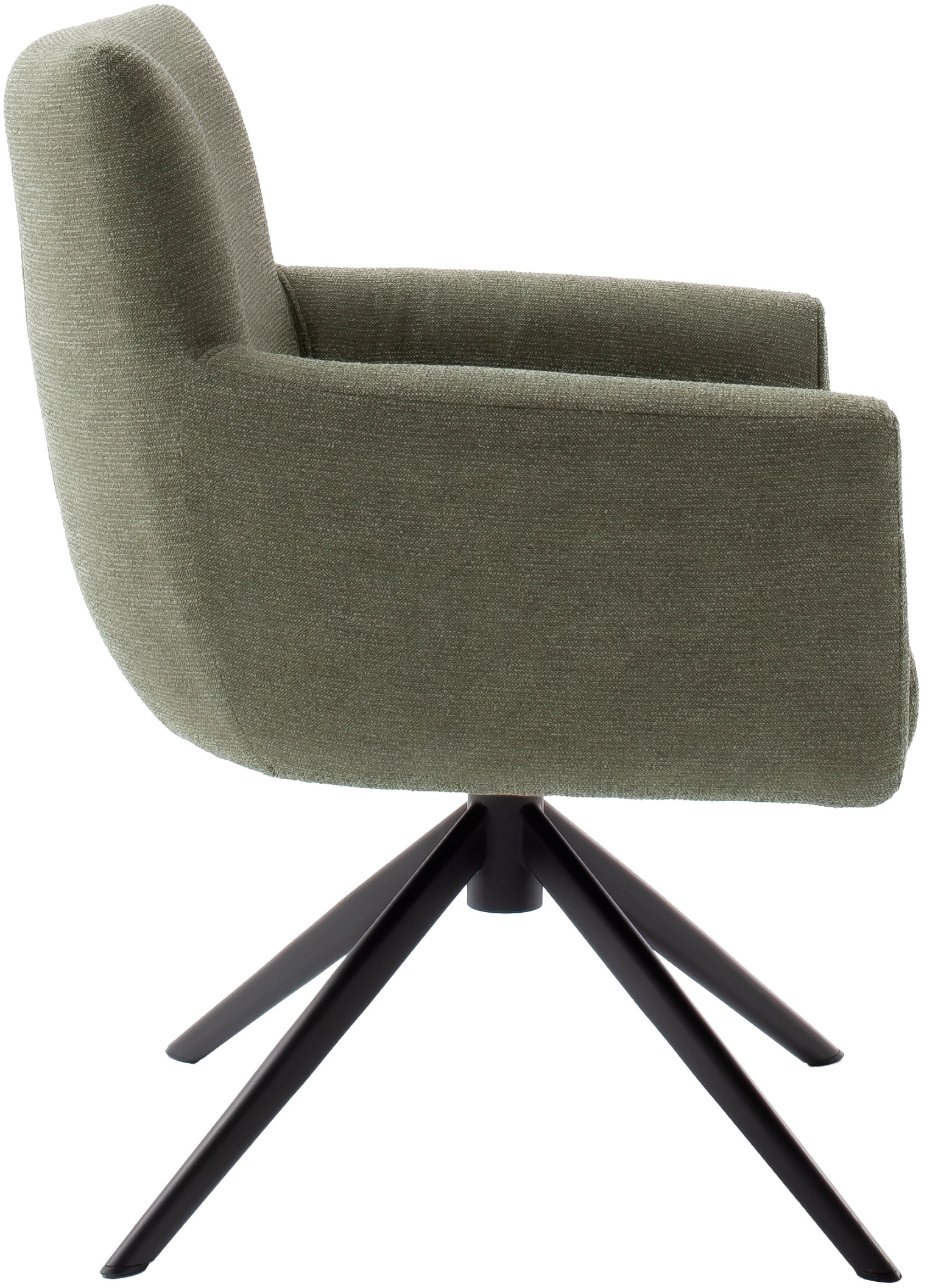 MCA furniture 4-Fussstuhl »WILSON Esszimmerstuhl, Armlehnstuhl, Polsterstuhl, modern«, (Set), 2 St., Flachgewebe, Stuhl, Armlehnenstuhl, drehbar, Taschenfederkern, belastbar 160 kg,XXL