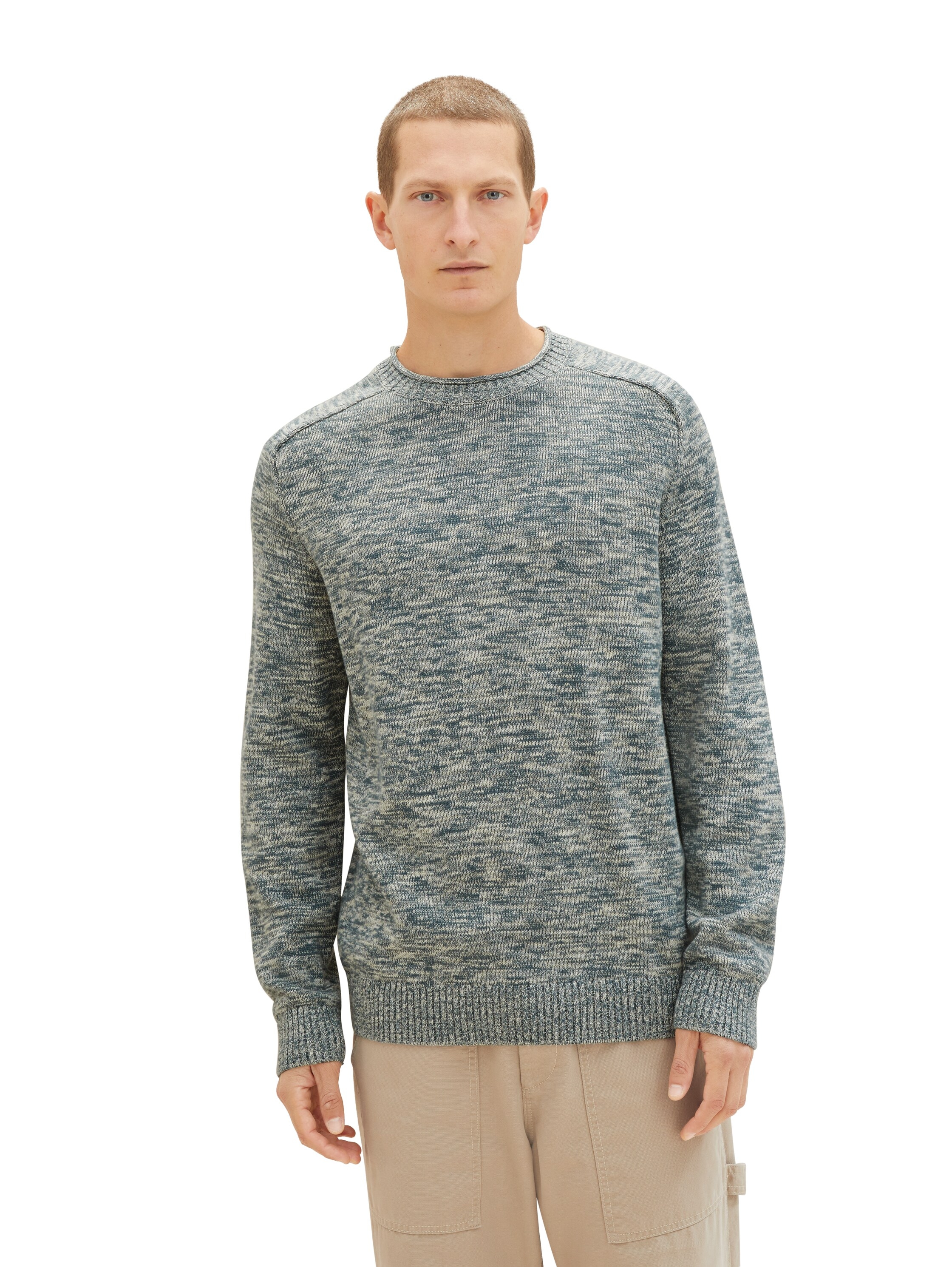 TOM TAILOR Strickpullover, mit Melange Optik