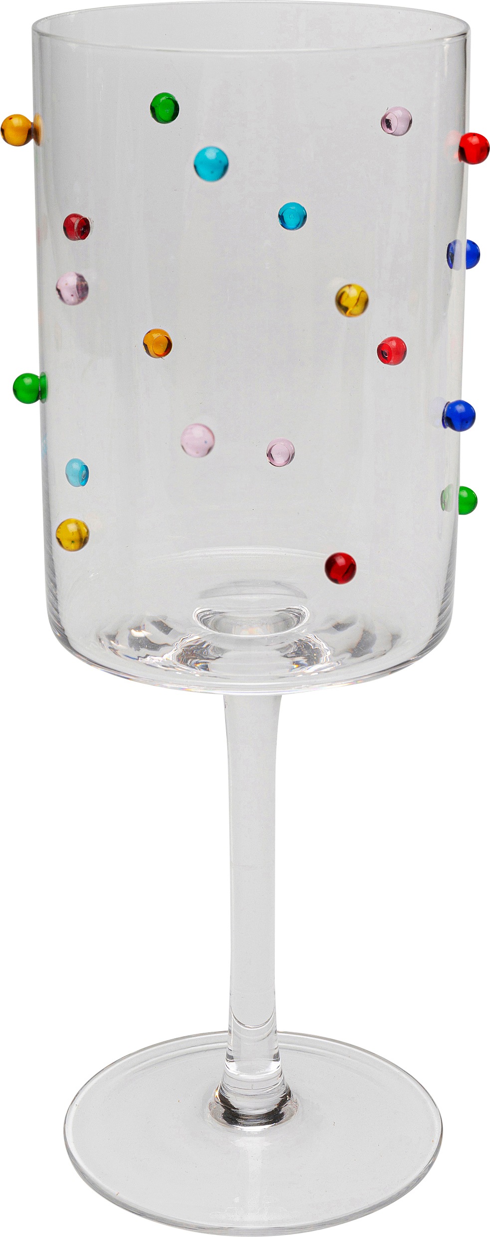 Kare Design Glas "Party Dots" Cocktail-, Wasser- oder Weinglas