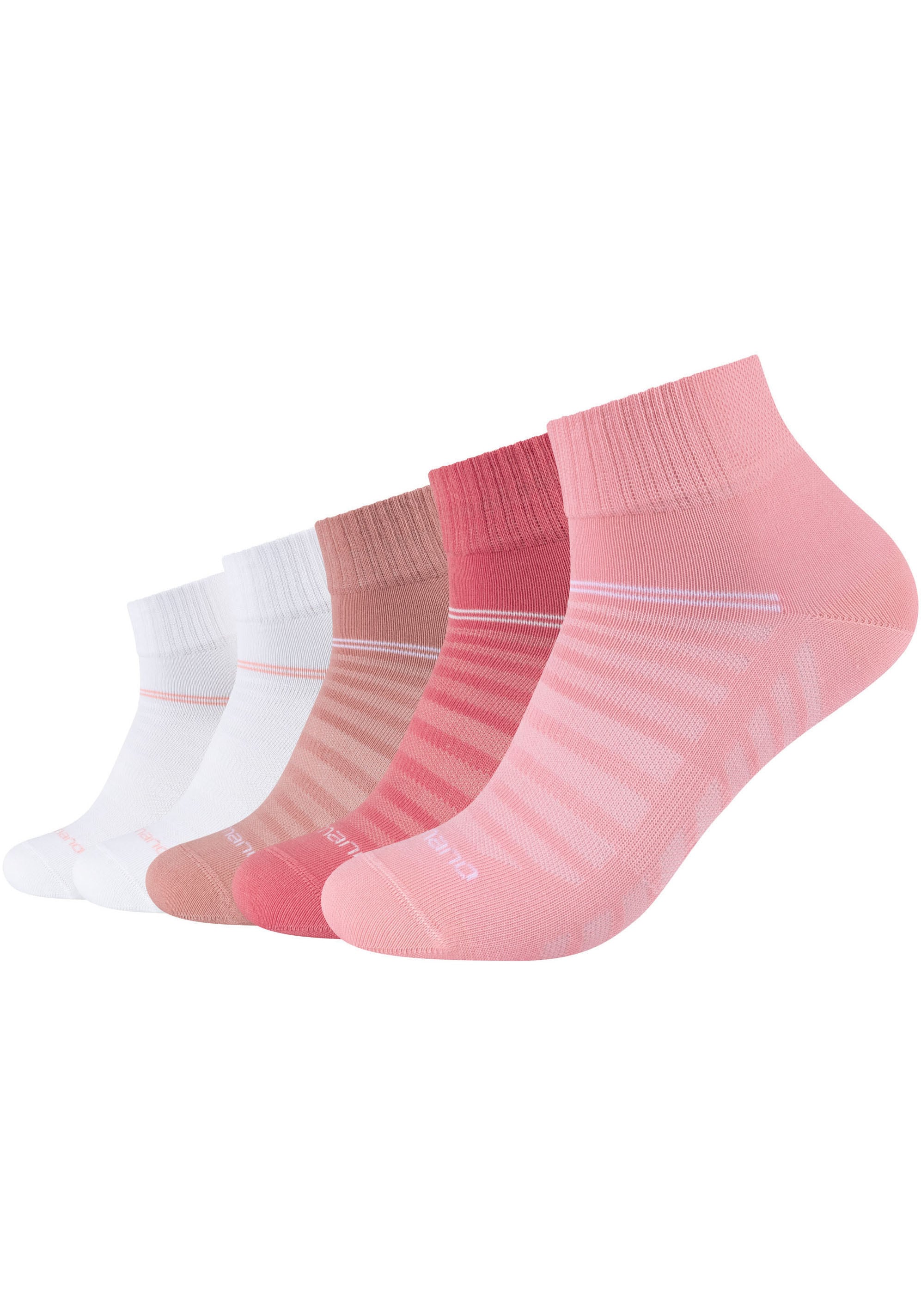 Camano Kurzsocken »mesh ventilation«, (10 Paar), mit harmonischer Farbverlauf-Optik