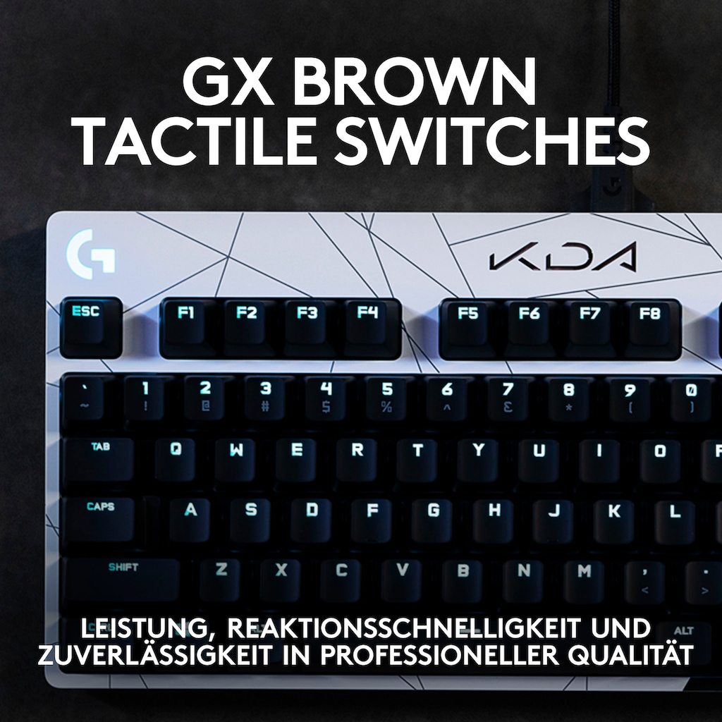 Logitech G Gaming-Tastatur »PRO K/DA«, (USB-Anschluss-Funktionstasten-Profil-Speicher)