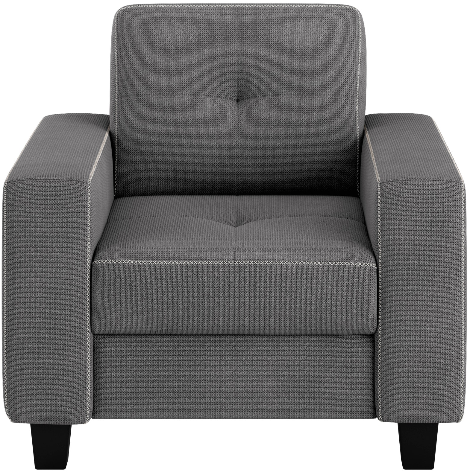 Places of Style Sessel »Varese«, Kreuznaht in beige