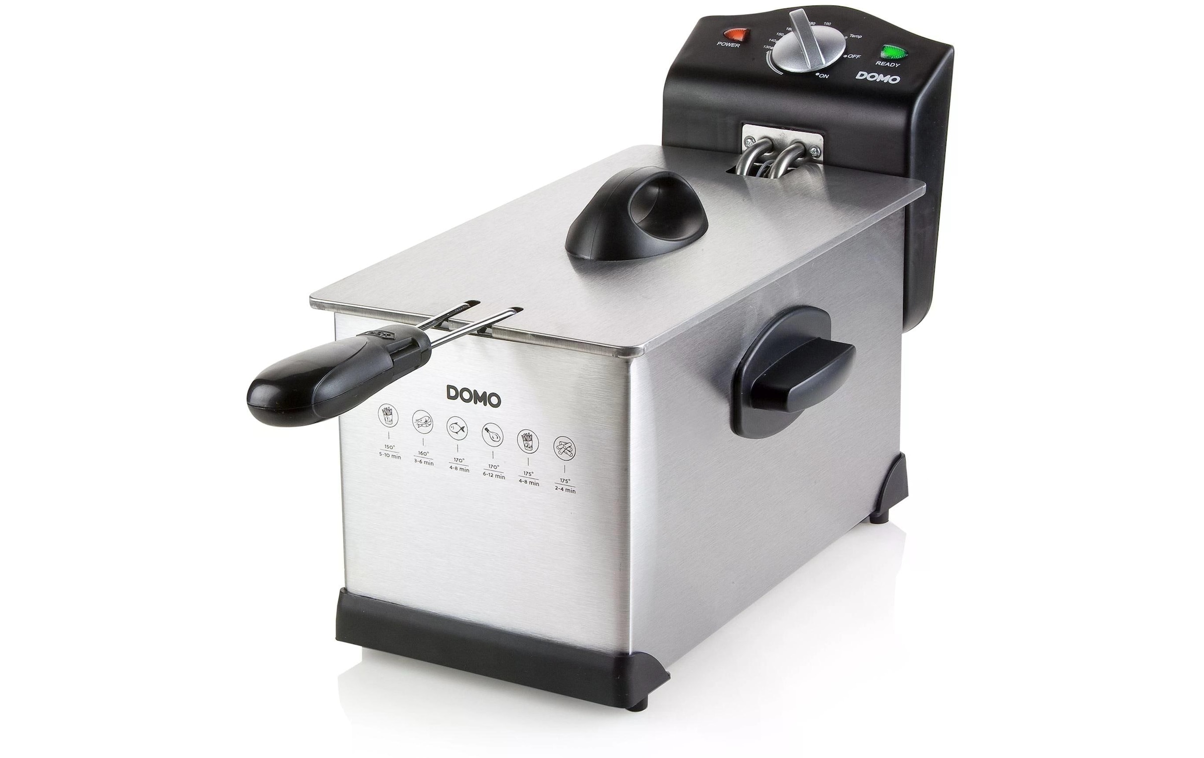 Domo Fritteuse »DO514FR 3 l, Silber« 2000 W Fassungsvermögen 3 l