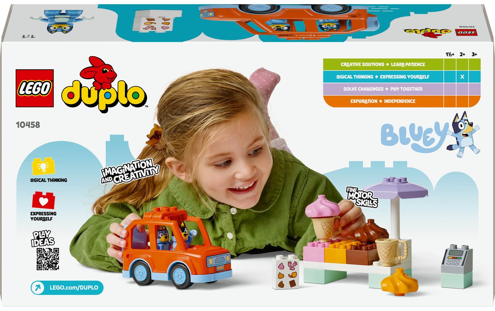 LEGO® Spielbausteine »LEGO® DUPLO® Ausflug zur Eisdiele mit Bluey 10458«, (22 St.)