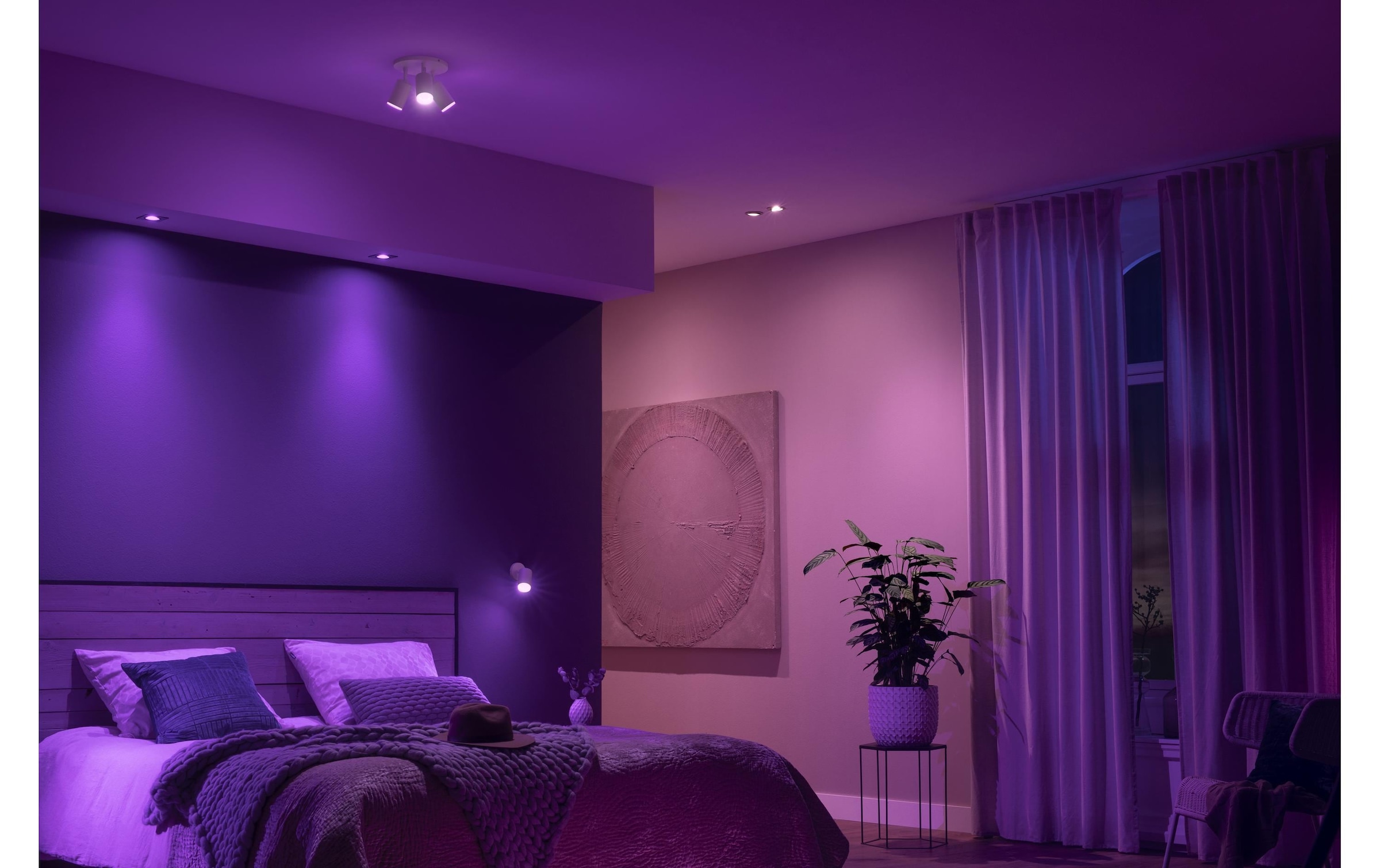 Philips Hue LED Deckenleuchte »Fugato 3er-Spot«, Leuchtmittel GU10 | LED wechselbar