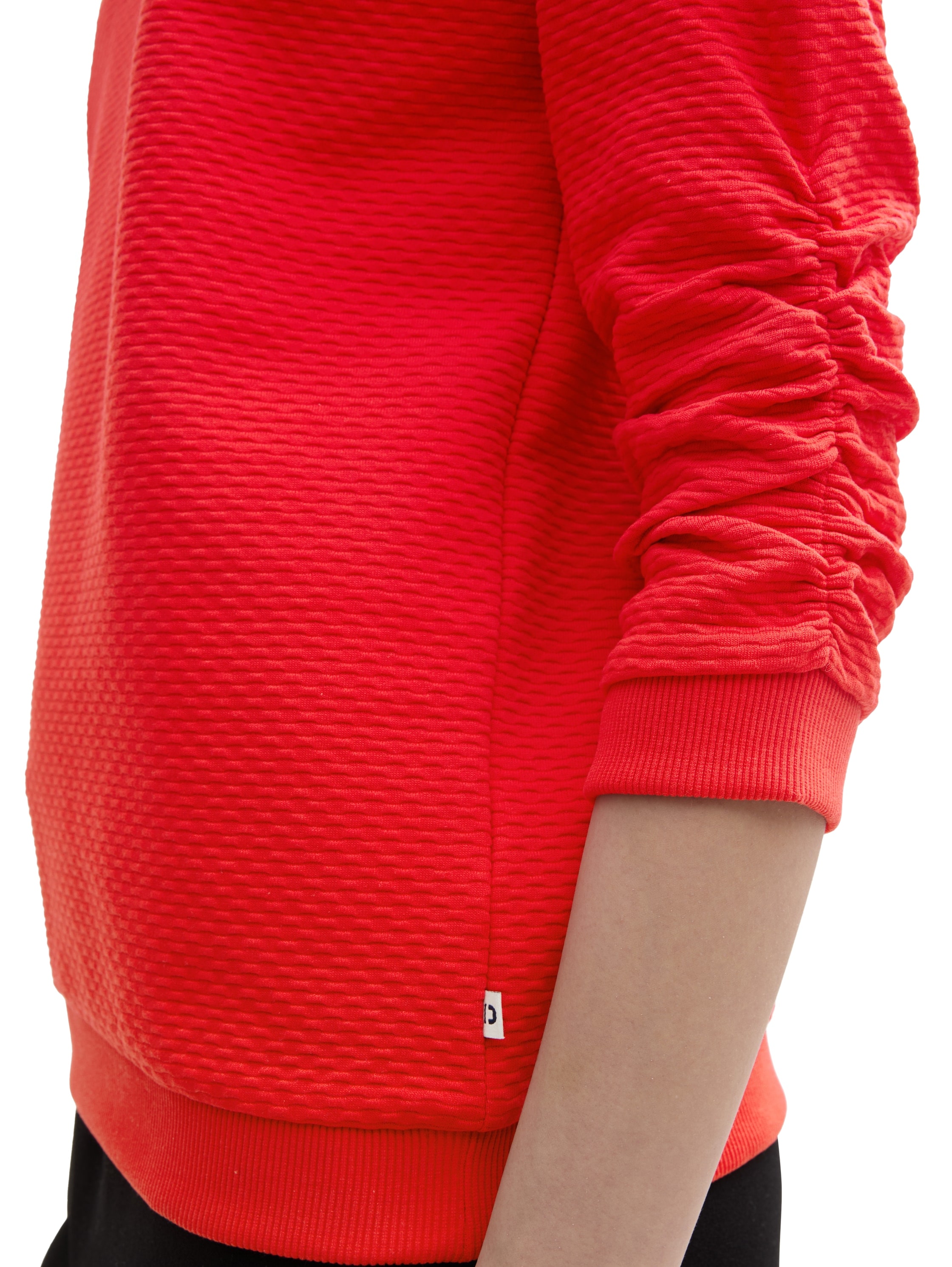 TOM TAILOR Denim Sweatshirt, mit besonderer Materialoberfläche
