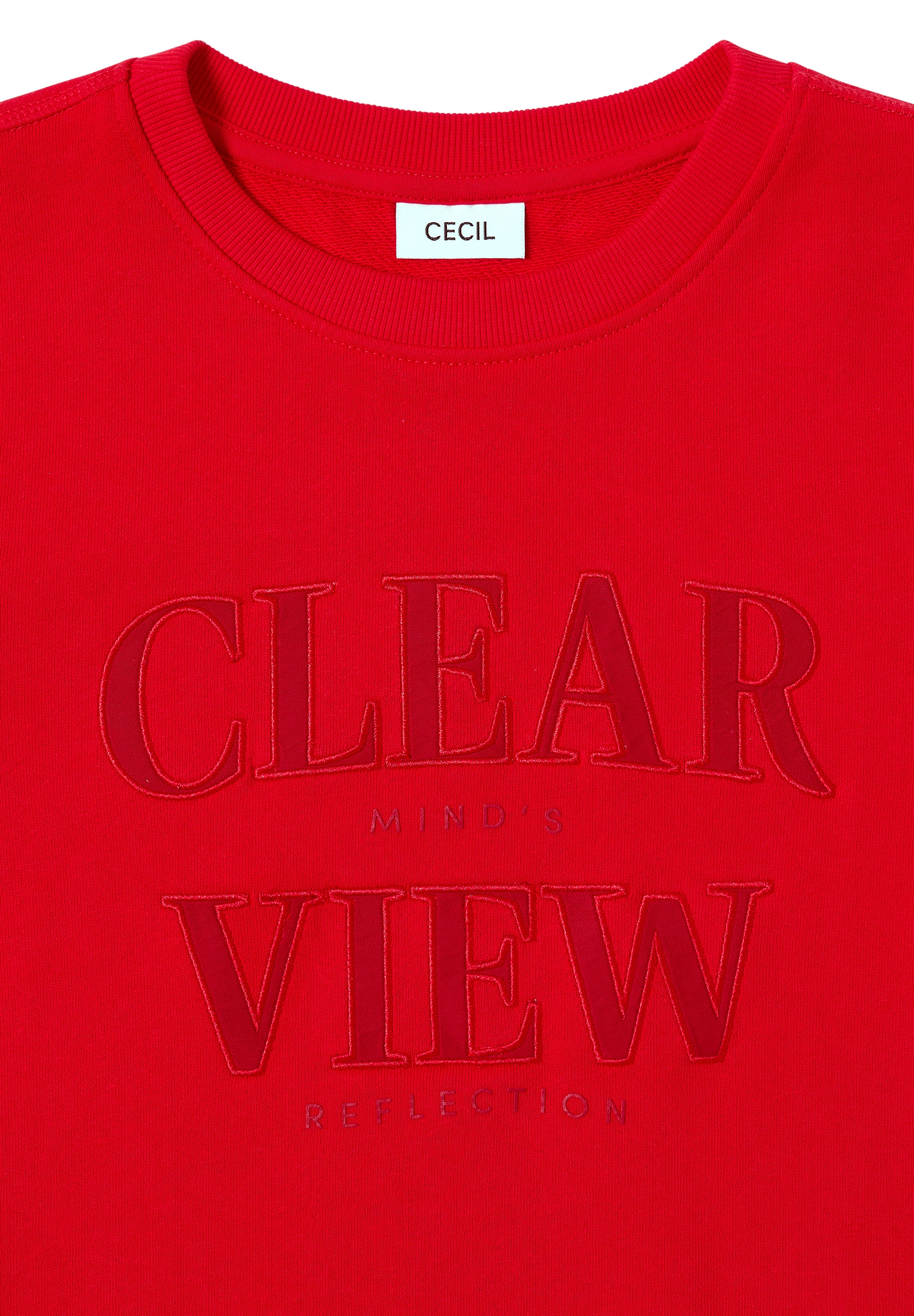 Cecil Sweatshirt, mit Wording Artwork