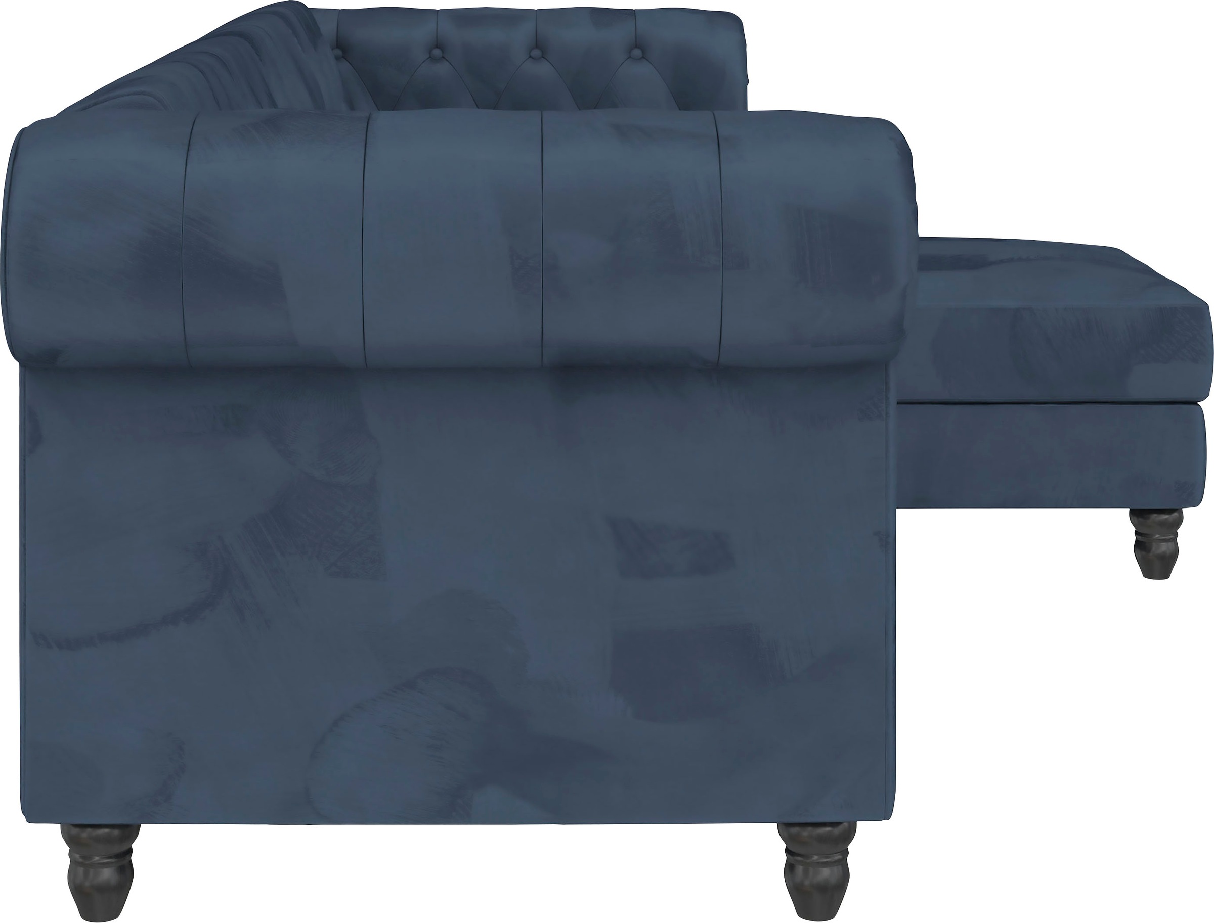 Dorel Home Ecksofa »Felix, L-Form, 241 cm (Liegefl.108x195 cm), Recamiere tauschbar,«, verstellb. Rückenlehne, Bett-Funktion, Velours, Kunstleder, Vintage