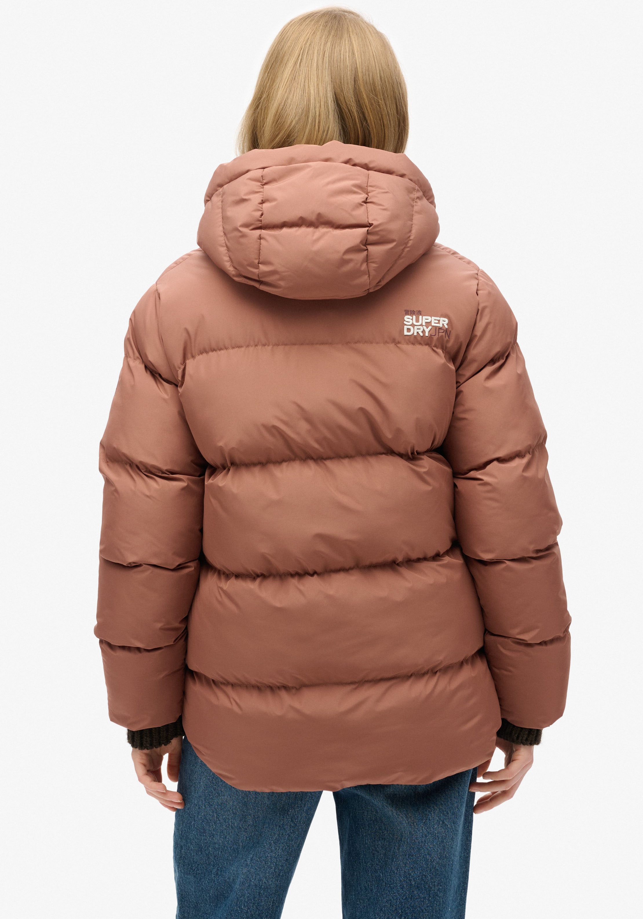 Superdry Steppjacke »HOODED 5 BAFFLE SPORTS PUFFER«, mit Kapuze