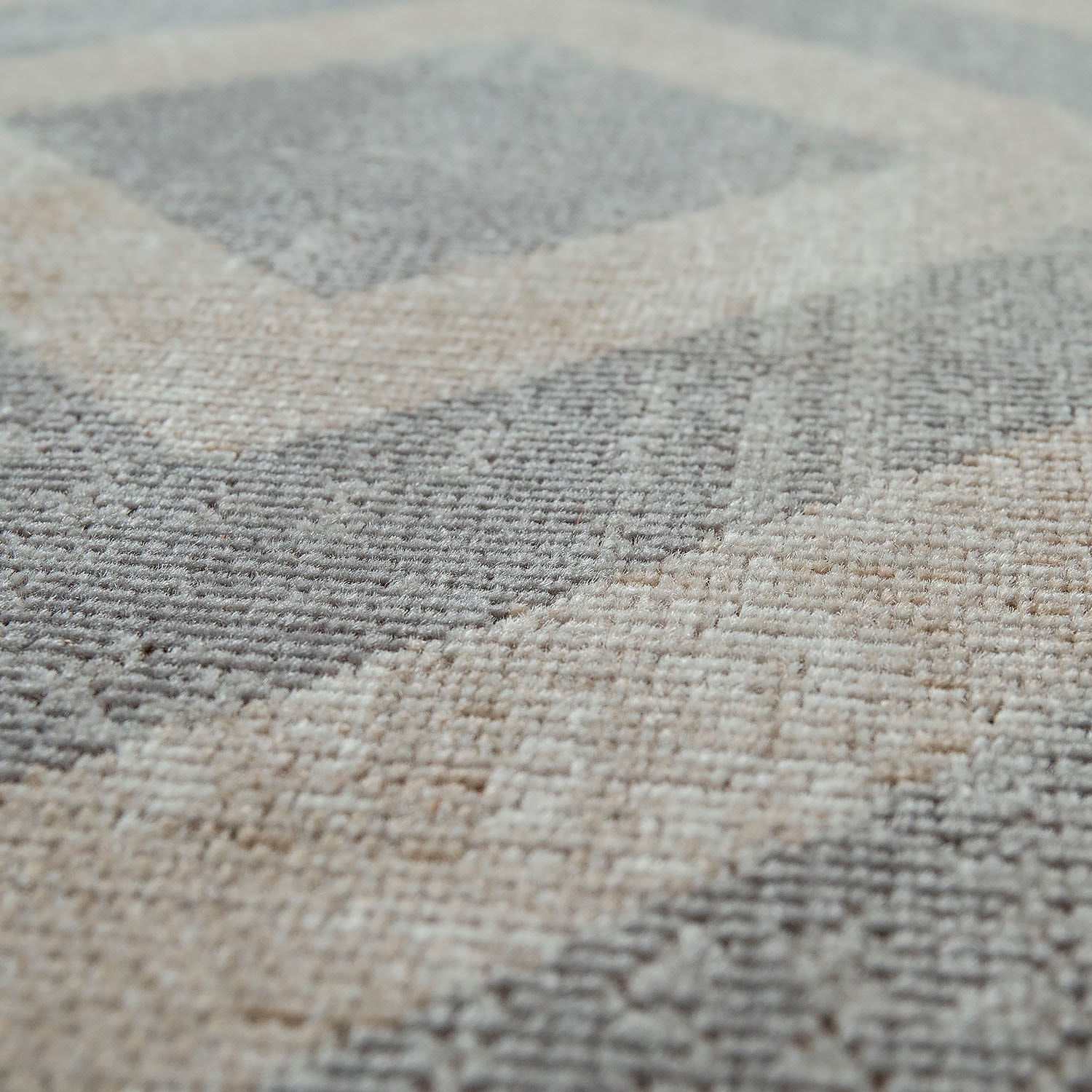 Paco Home Teppich »Poco 821«, rund, 6 mm Höhe, Kurzflor, Rauten-Design, In- und Outdoor geeignet