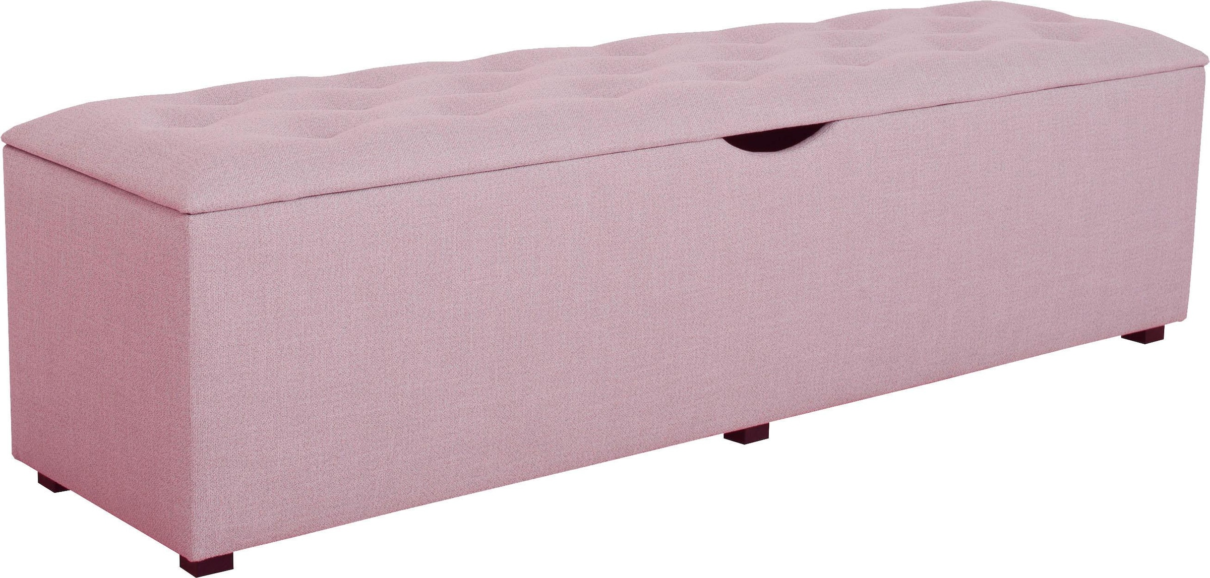 Home affaire Hockerbank "Knobbed" Hockerbank mit Stauraum, Breite 120 cm und 160 cm