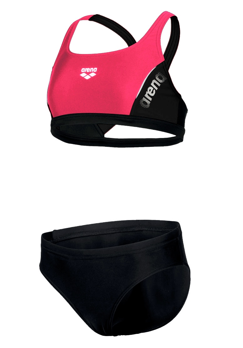 ✵ Arena Bustier-Bikini »G JR R«, TWO Markenschriftzug günstig PIECES Jelmoli-Versand | mit kaufen THRICE