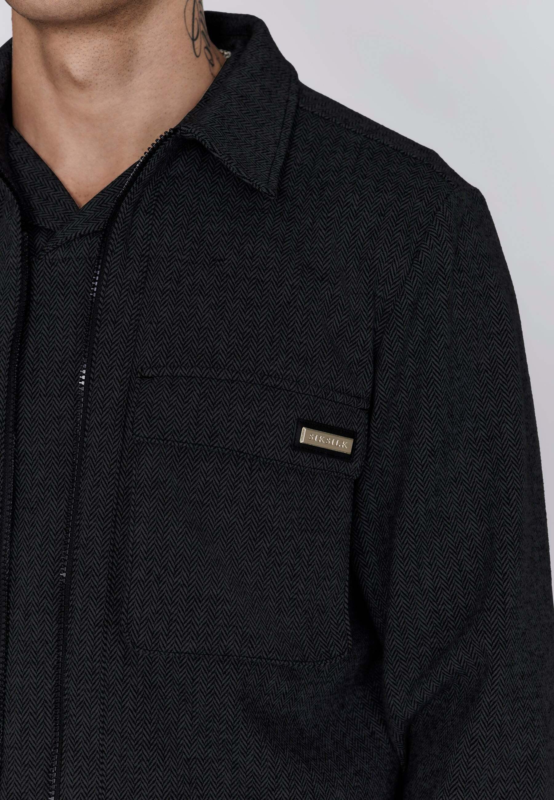 Siksilk Langarmhemd »Siksilk Overshirt Smart Overshirt«