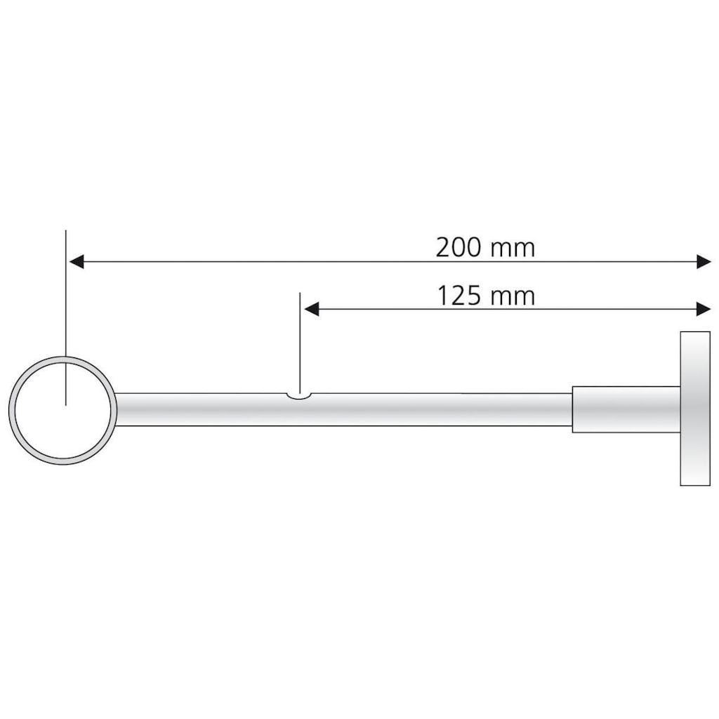 Liedeco Kombiträger, (1 St.), für Gardinenstangen und Innenlaufprofile Ø 28 mm