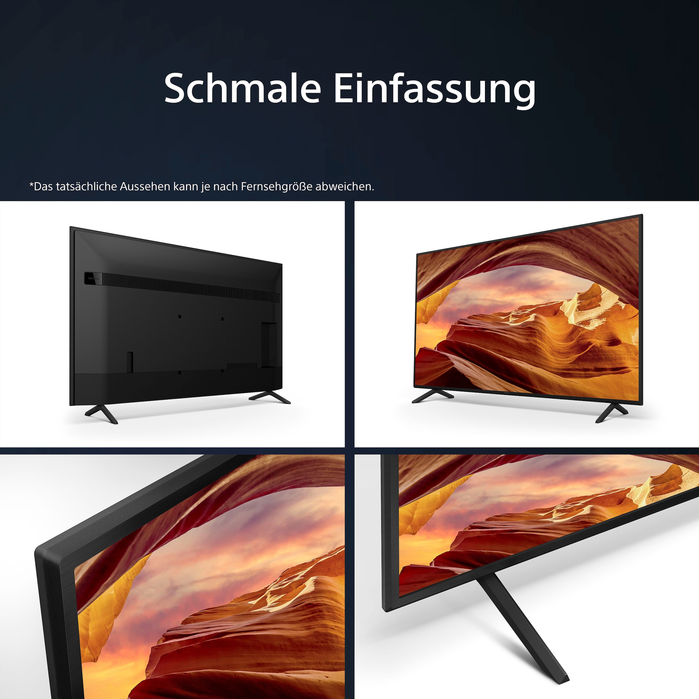 Sony LED-Fernseher »KD50X75WLPAEP«, 126 cm/50 Zoll, 4K Ultra HD, Google TV, Smart-TV, BRAVIA CORE, HDMI 2.1, Gaming-Menü