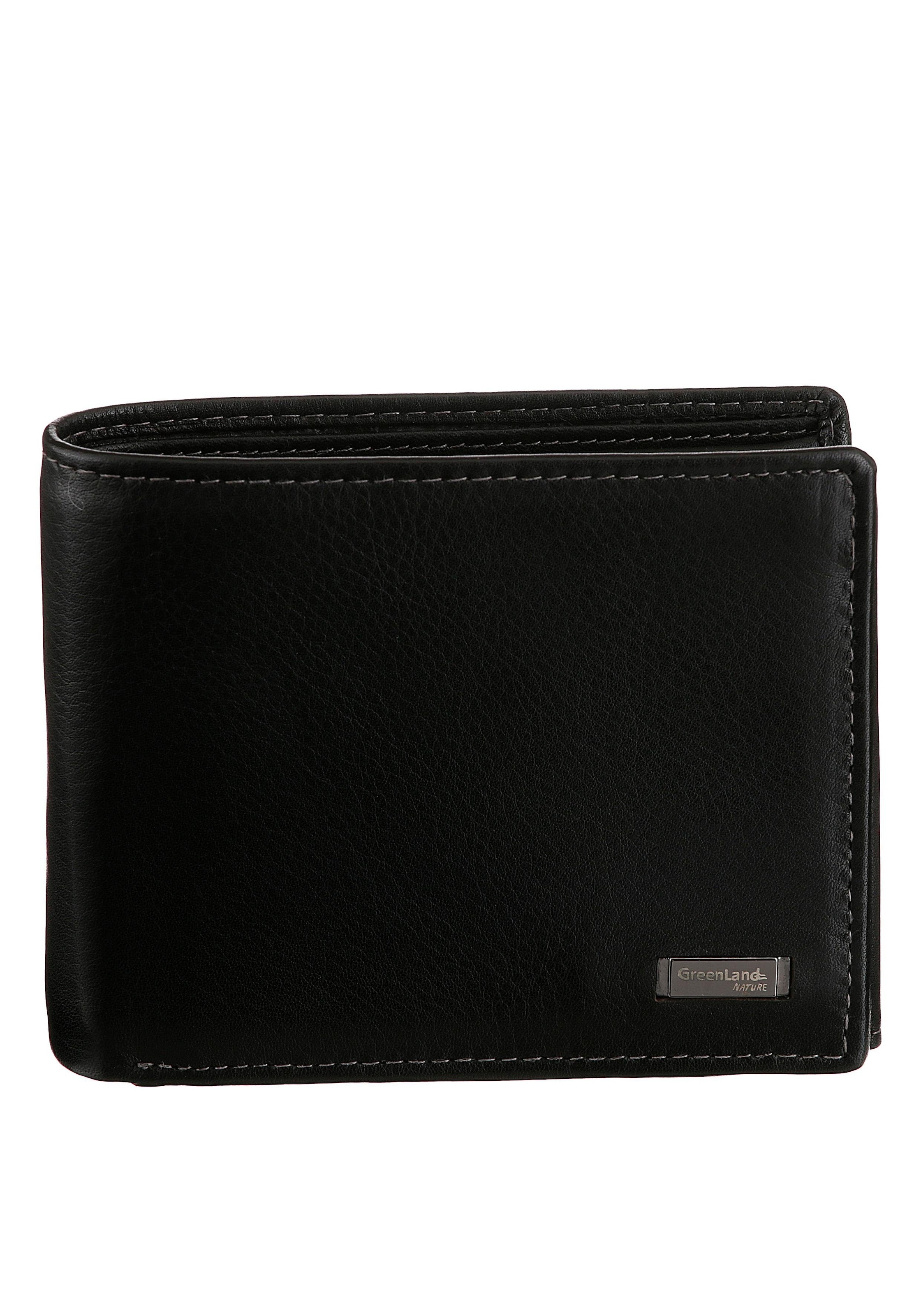 Geldbörse »Black Nappa«, aus Leder, mit RFID Ausstattung