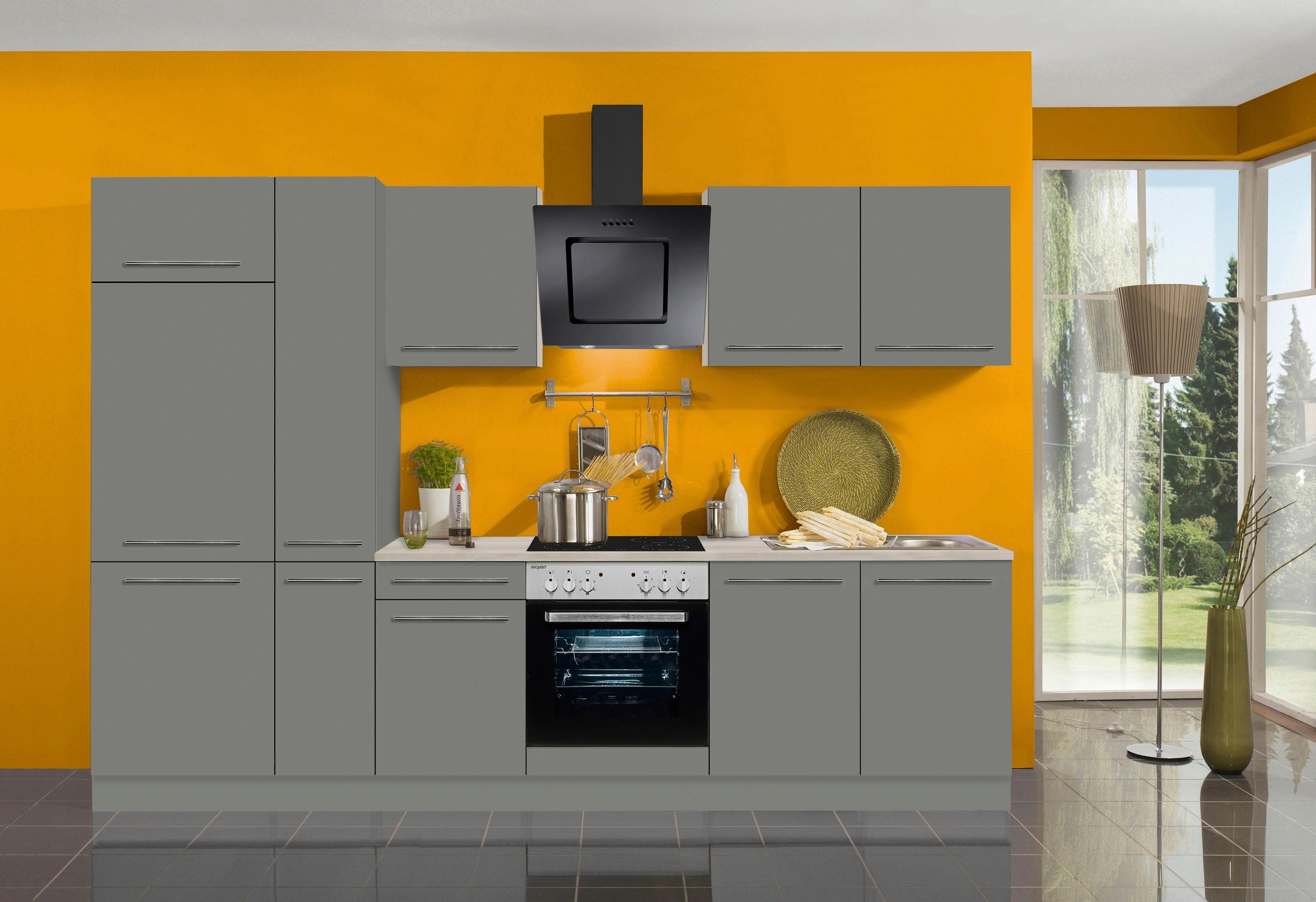 OPTIFIT Küchenzeile »Bern«, Breite 300 cm, wahlweise mit E-Geräten,  höhenverstellbare Füsse online bestellen