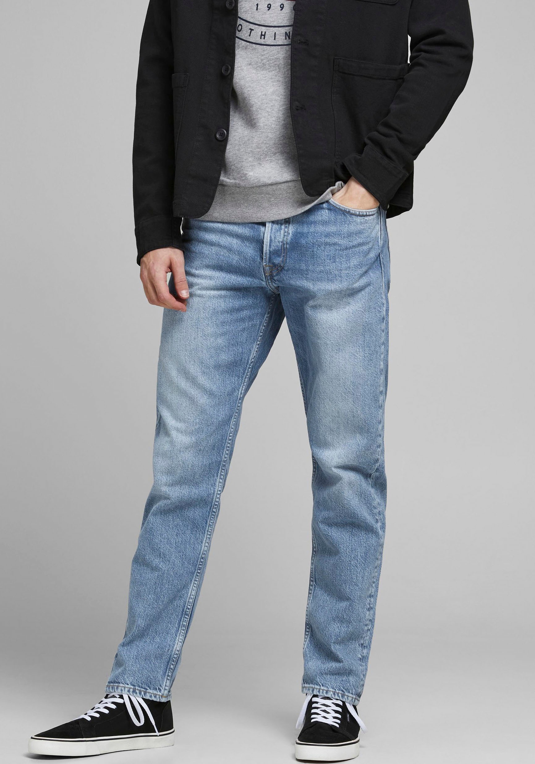 Jack & Jones Loose-fit-Jeans »JJICHRIS JJORIGINAL SBD 921 SN« mit Gürtelschlaufen
