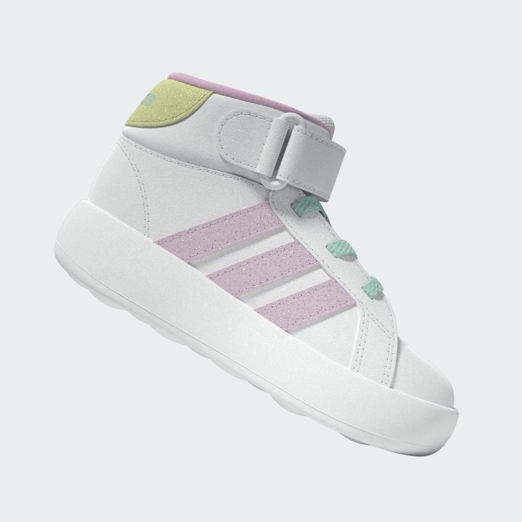 adidas Sportswear Sneaker »GRAND COURT MID KIDS«, Design auf den Spuren des adidas Superstar, für Kinder