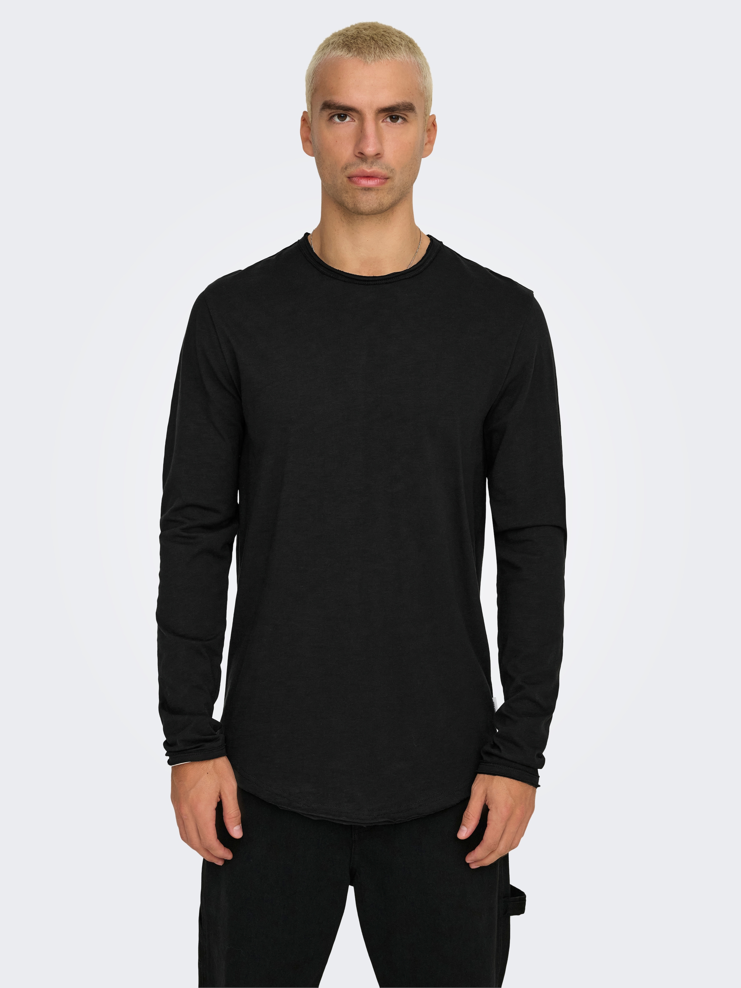ONLY & SONS Langarmshirt »ONSBENNE LONGY LS TEE VD«