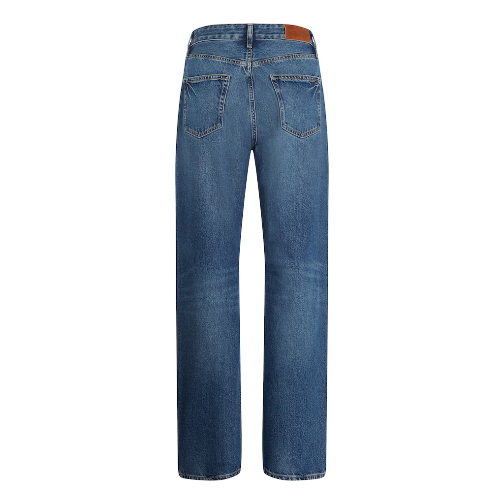 Tommy Hilfiger Straight-Jeans »LOOSE STRAIGHT RW KLO«, mit Lederlogopatch