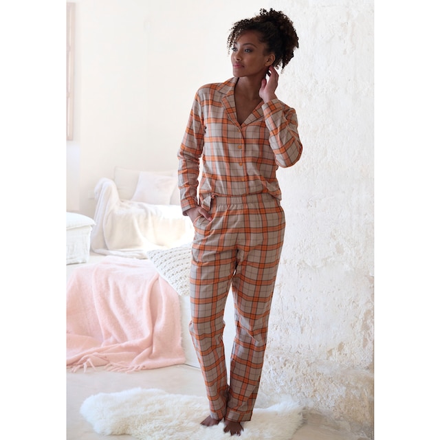 Vivance Dreams Pyjama, (2 tlg.), aus kuschelig weichem Flanell online  bestellen bei Jelmoli-Versand Schweiz